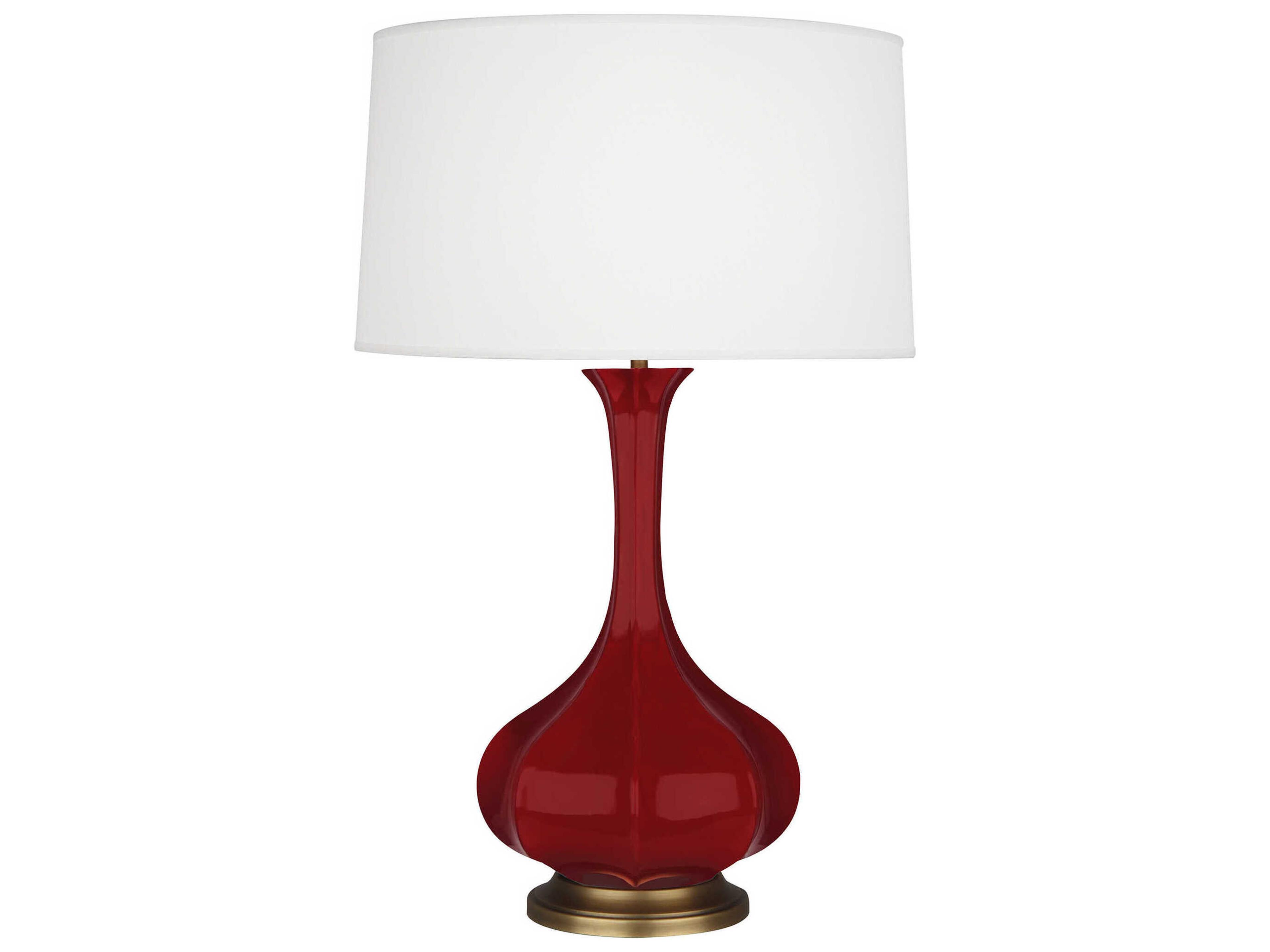 Pike Sangria Glazed Red Buffet Lamp