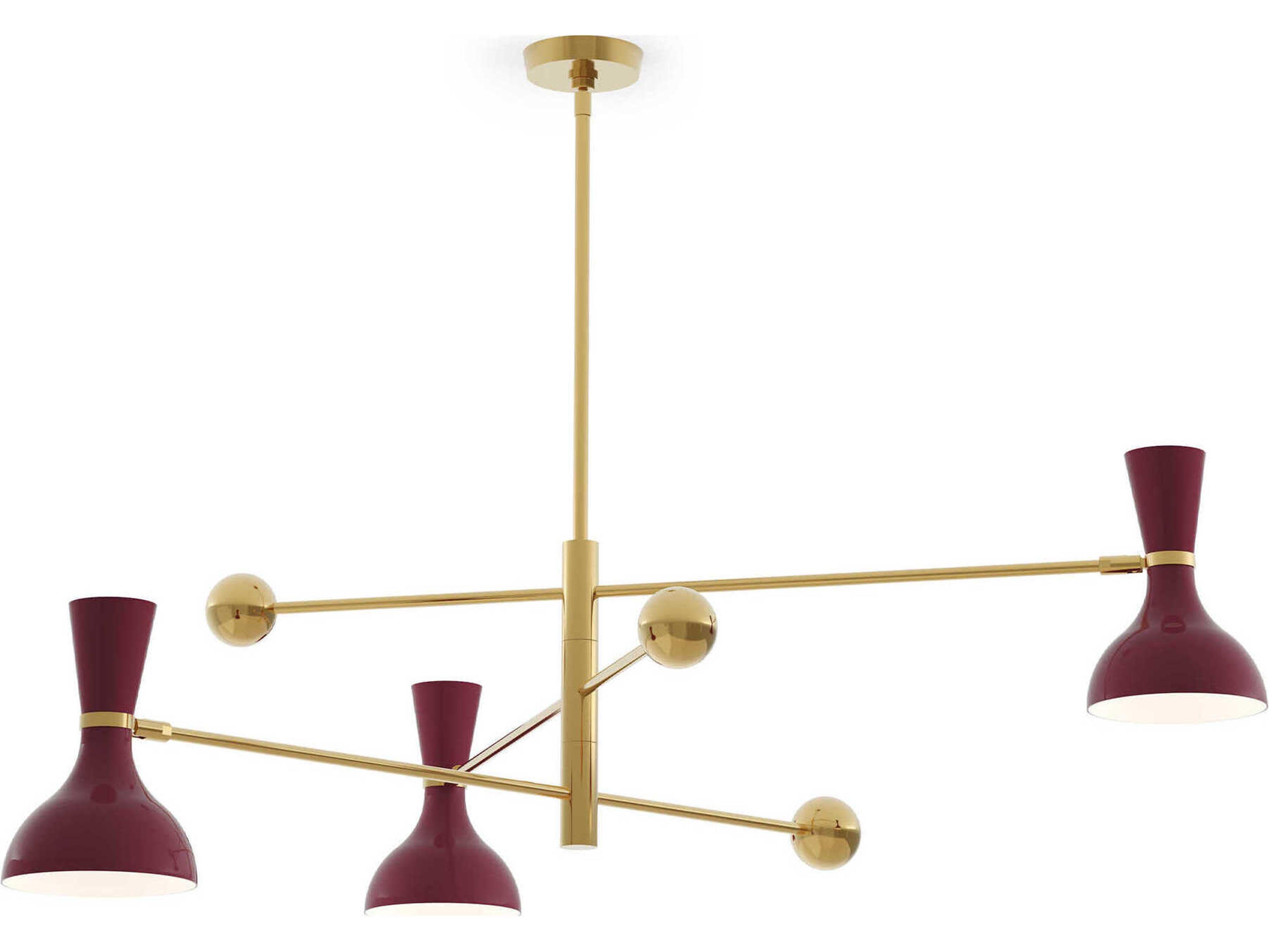 Clare 3-Light Sugar Plum Purple Chandelier