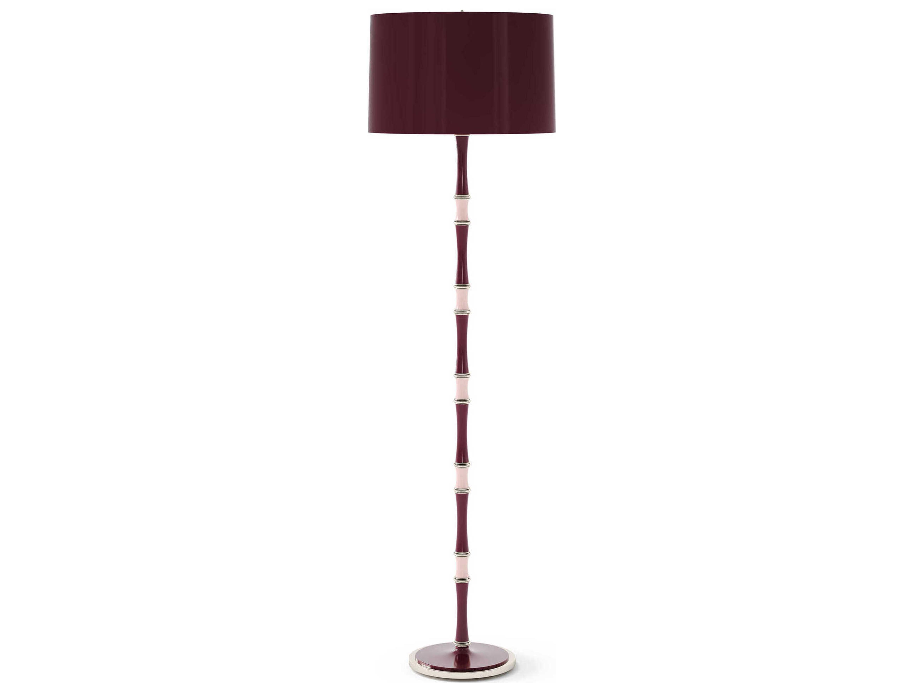 Robert Abbey Kane Sugar Plum Rose Water Purple Floor Lamp
