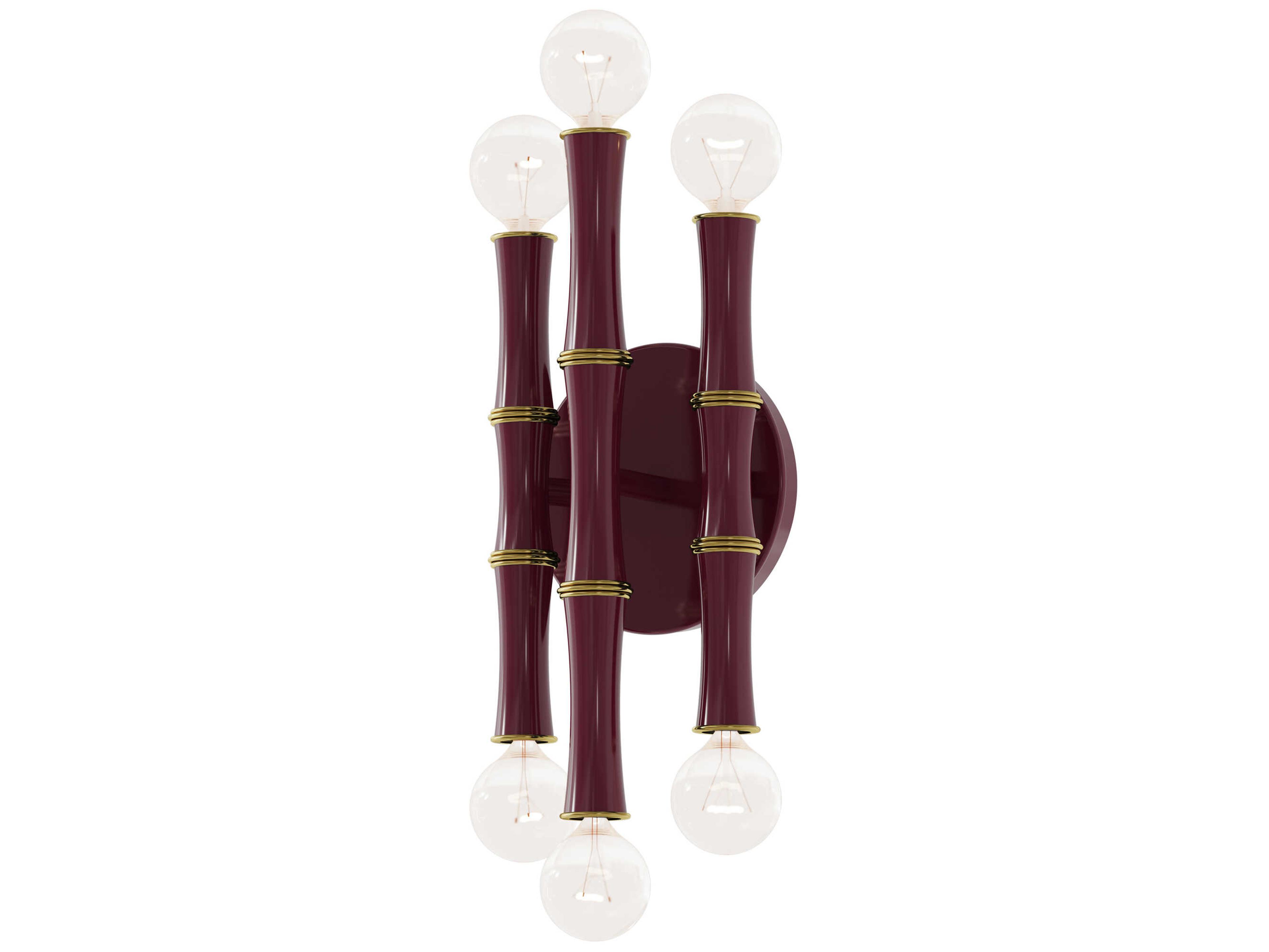 Kane 6-Light Sugar Plum Purple Wall Sconce