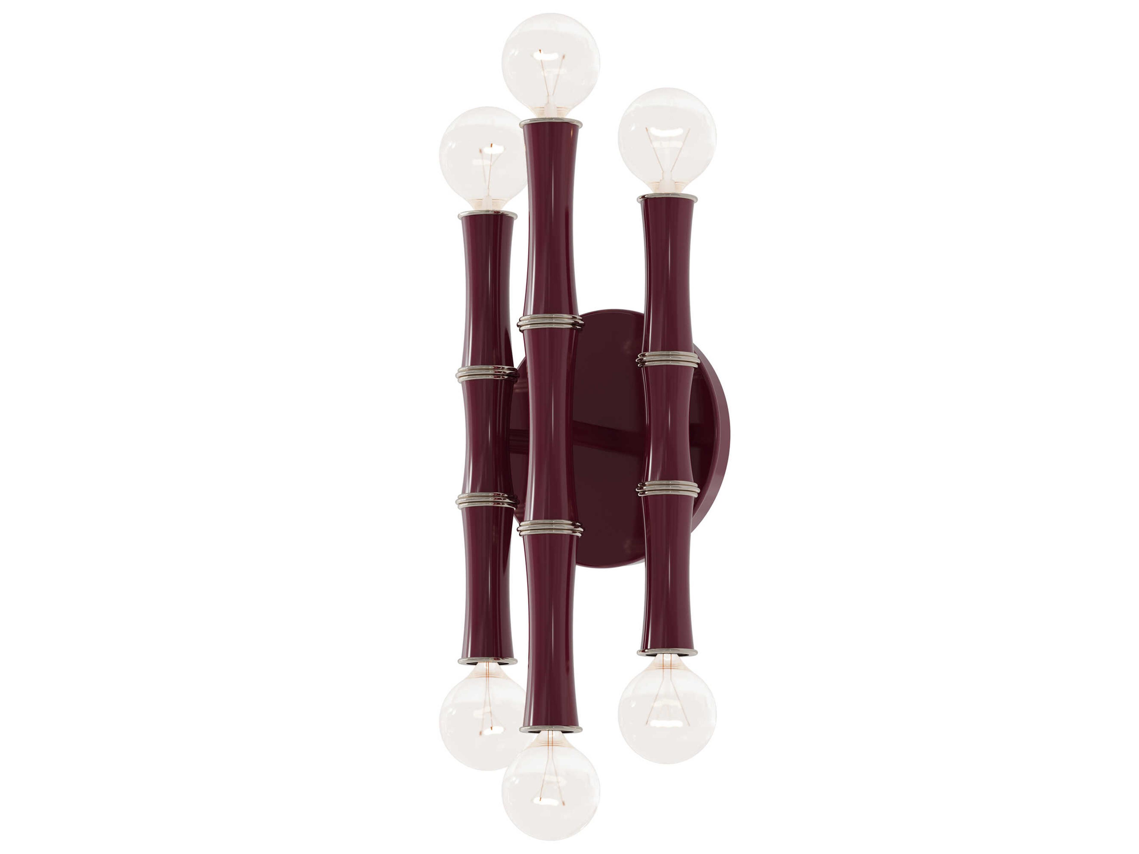 Robert Abbey Kane 6-Light Sugar Plum Purple Wall Sconce