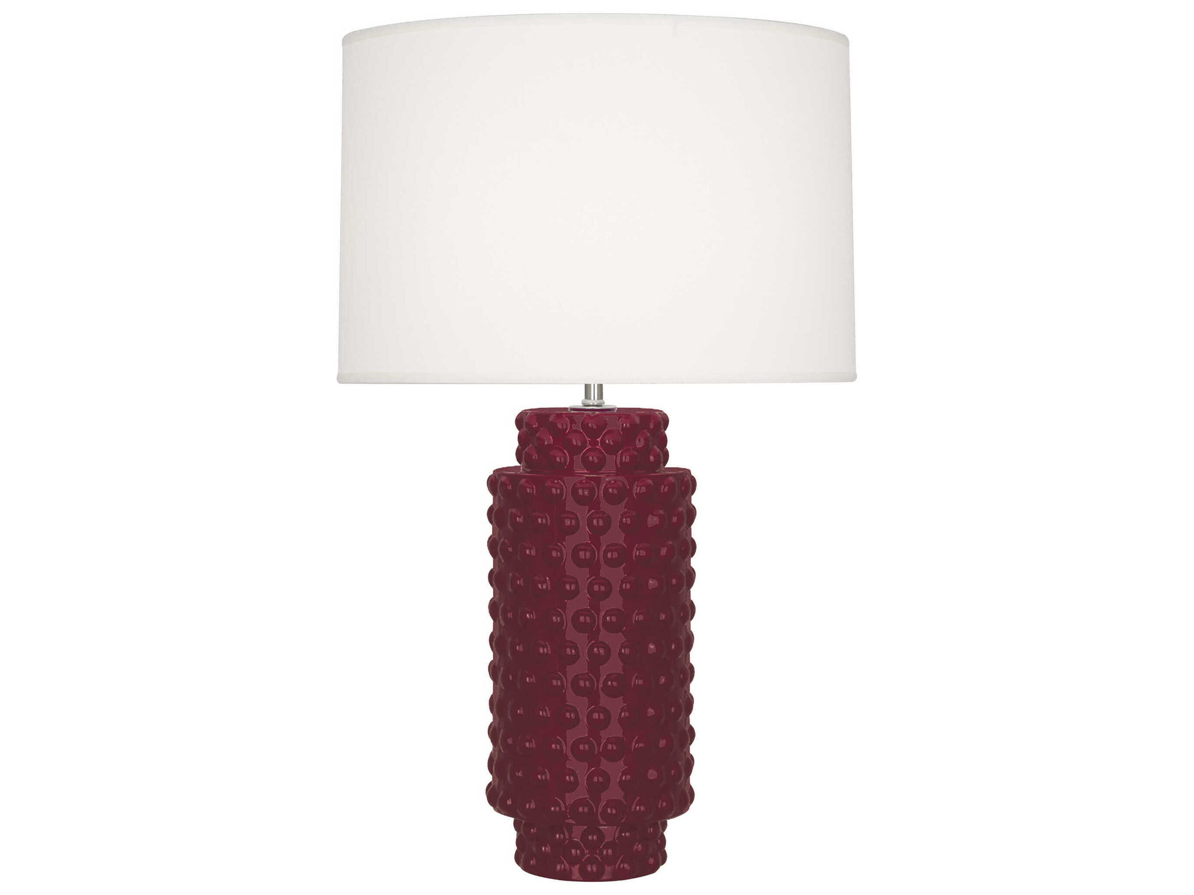 Dolly Sugar Plum Glazed Textured Purple Buffet Lamp