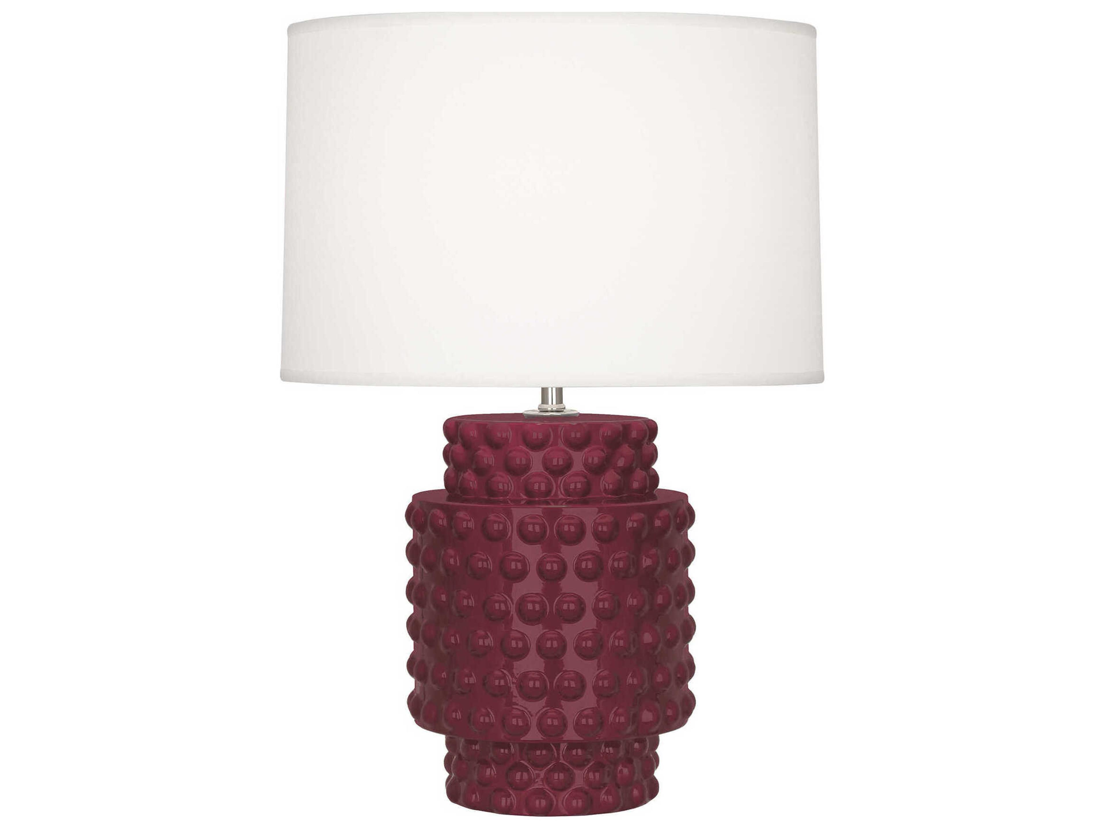 Dolly Sugar Plum Glazed Textured Purple Table Lamp