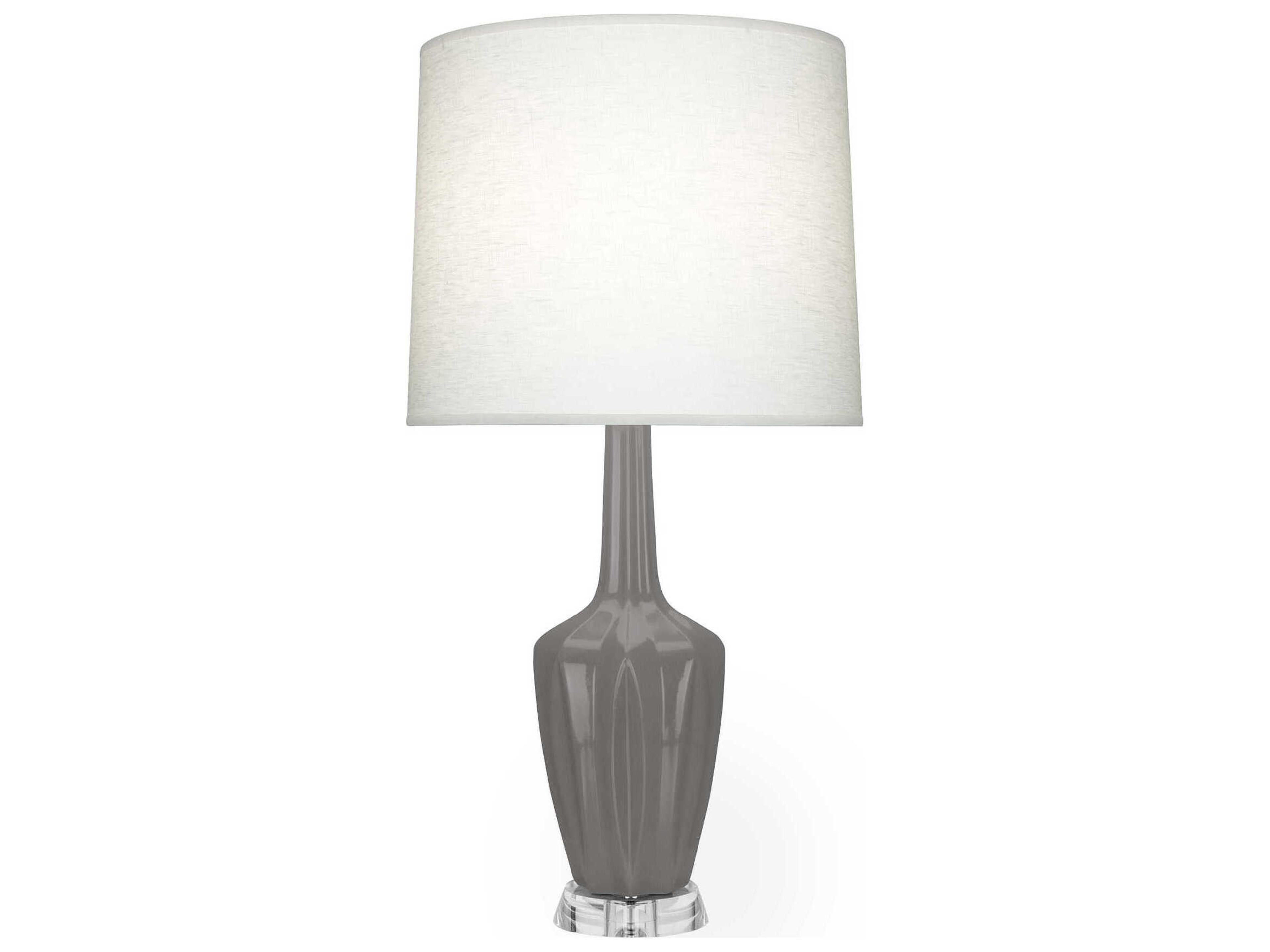 Emma Smokey Taupe Glazed Gray Buffet Lamp