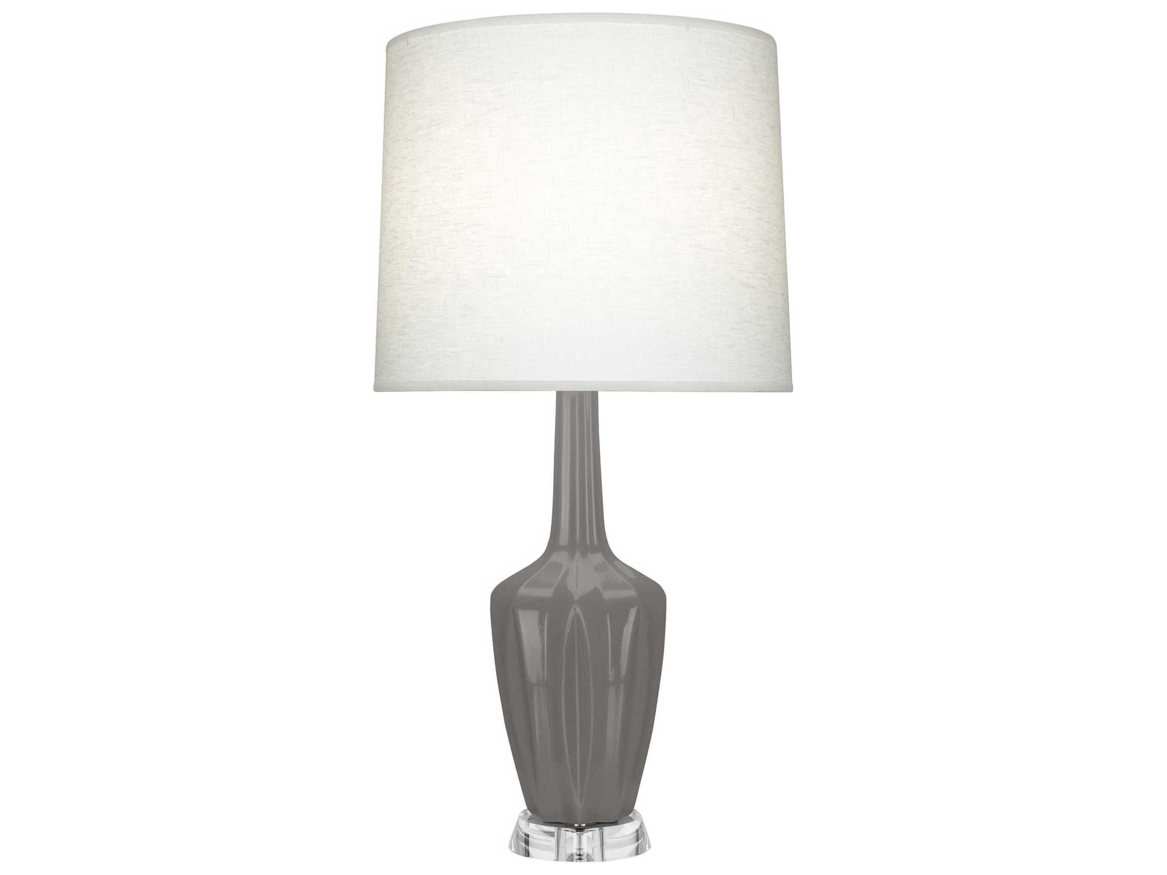 Emma Smokey Taupe Glazed Gray Buffet Lamp