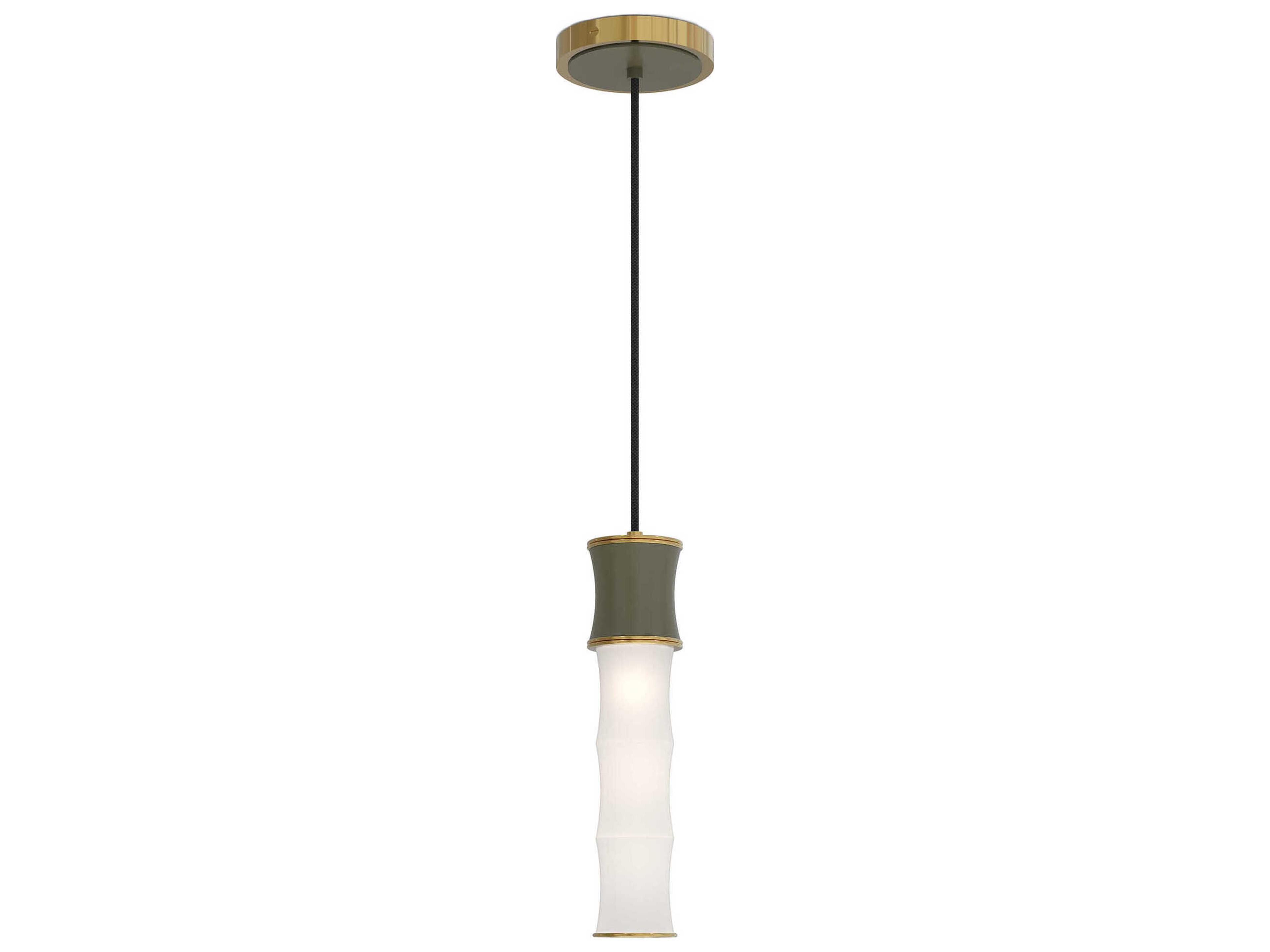 Kane 1-Light Smokey Taupe Brown Cylinder Mini Pendant