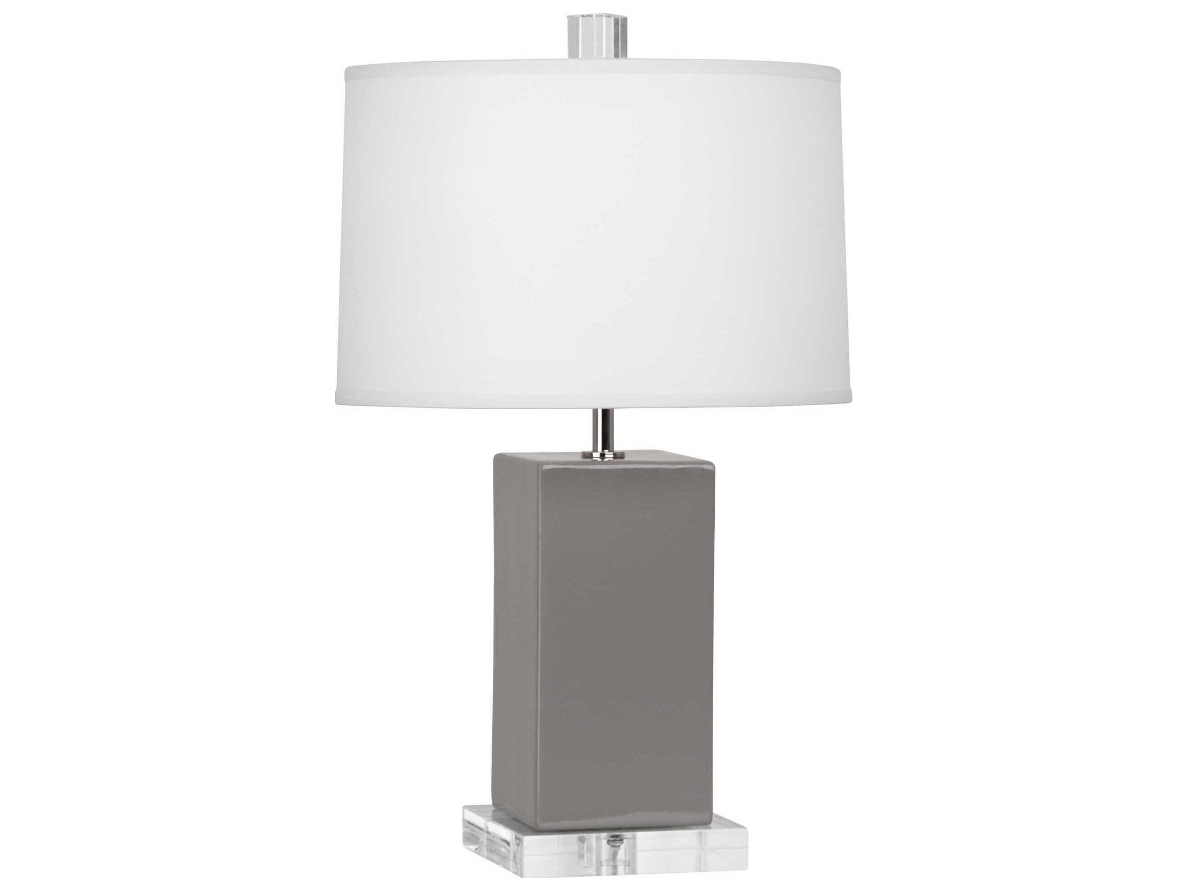 Harvey Smokey Taupe Glazed Gray Table Lamp