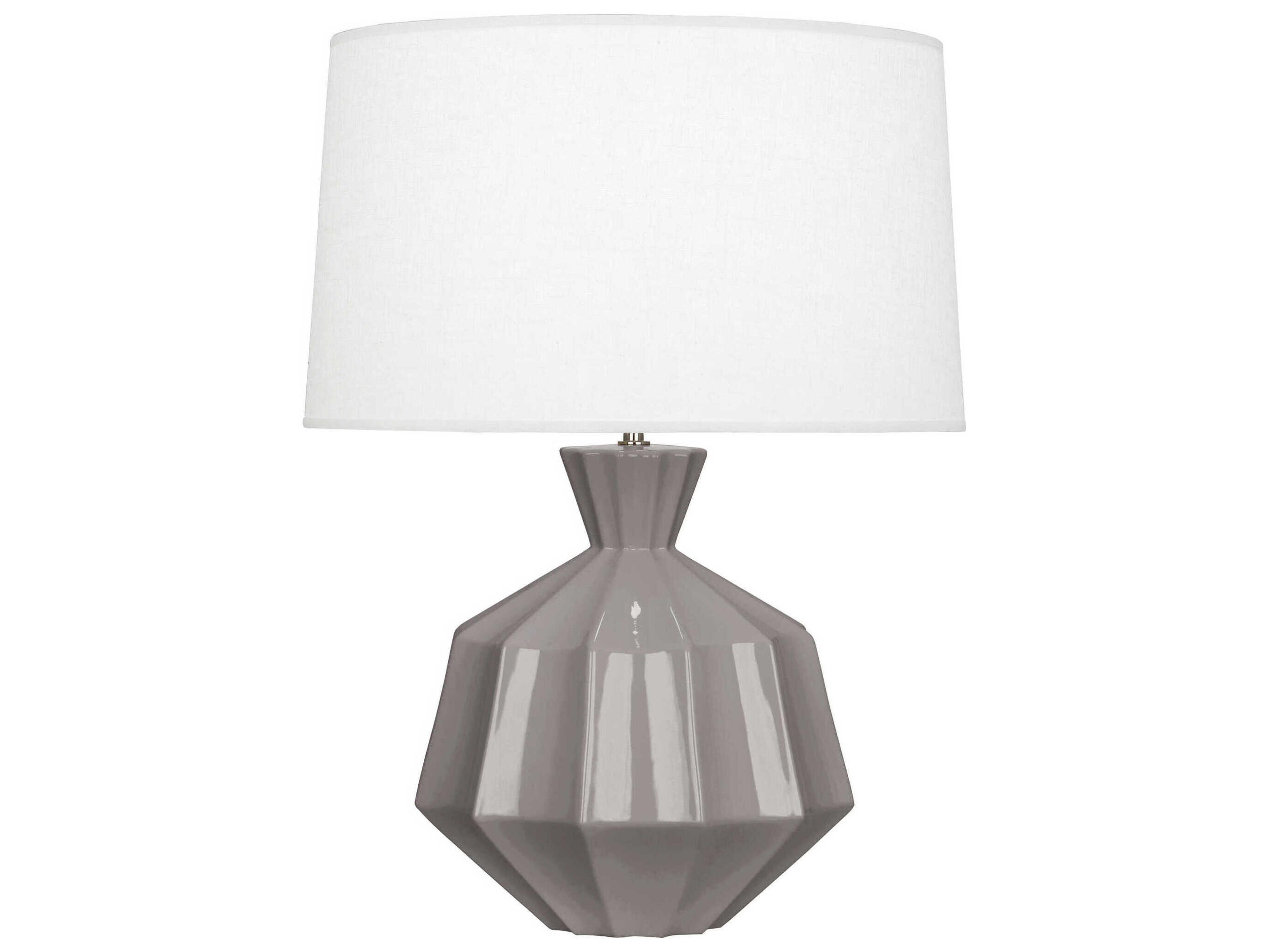 Orion Smoky Taupe Glazed Gray Buffet Lamp