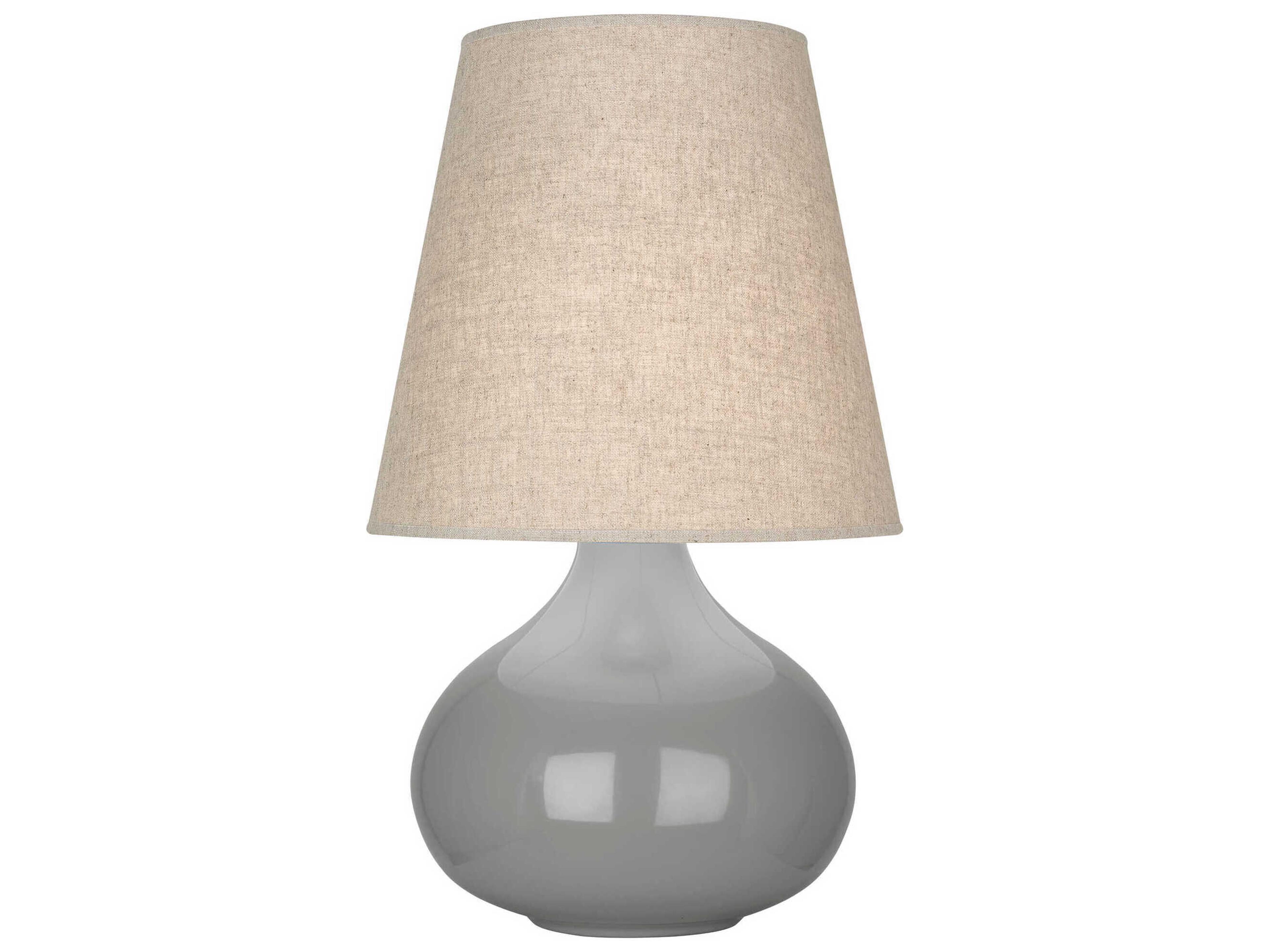 June Table Lamp Gray Ceramic