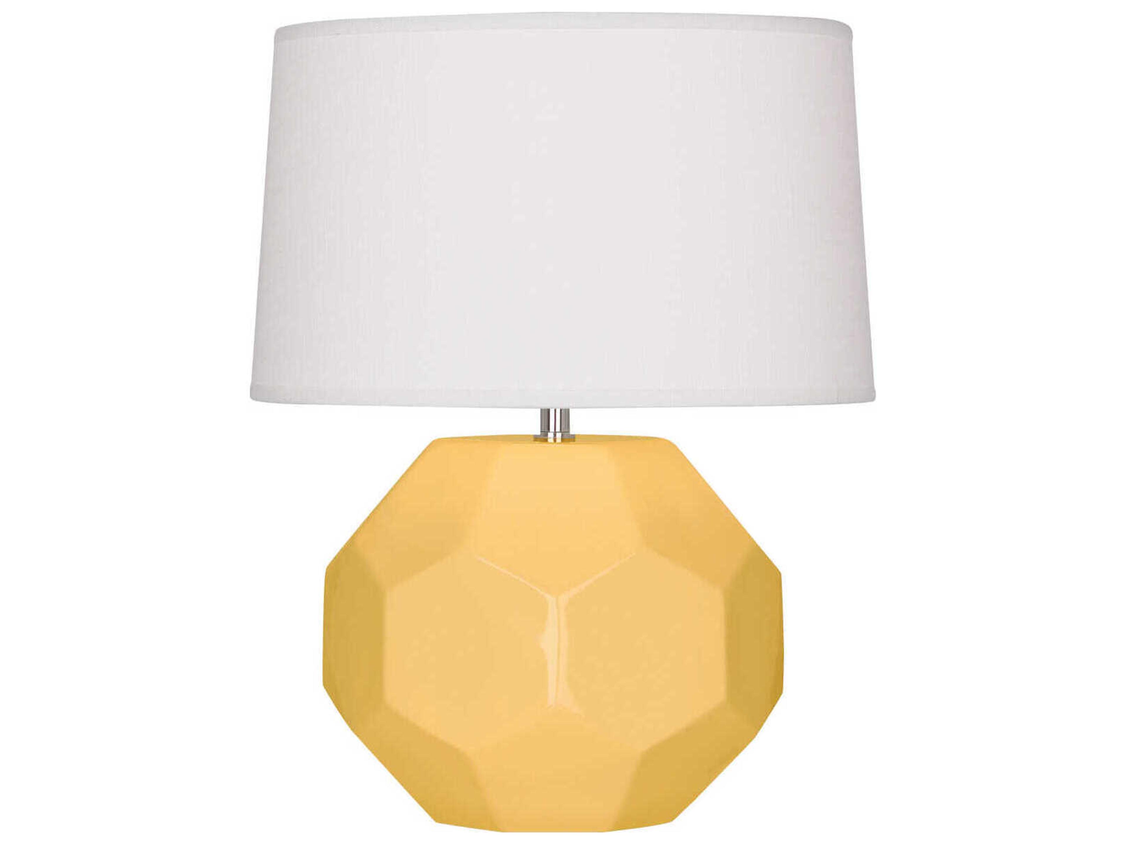 Franklin Sunset Yellow Glazed Table Lamp