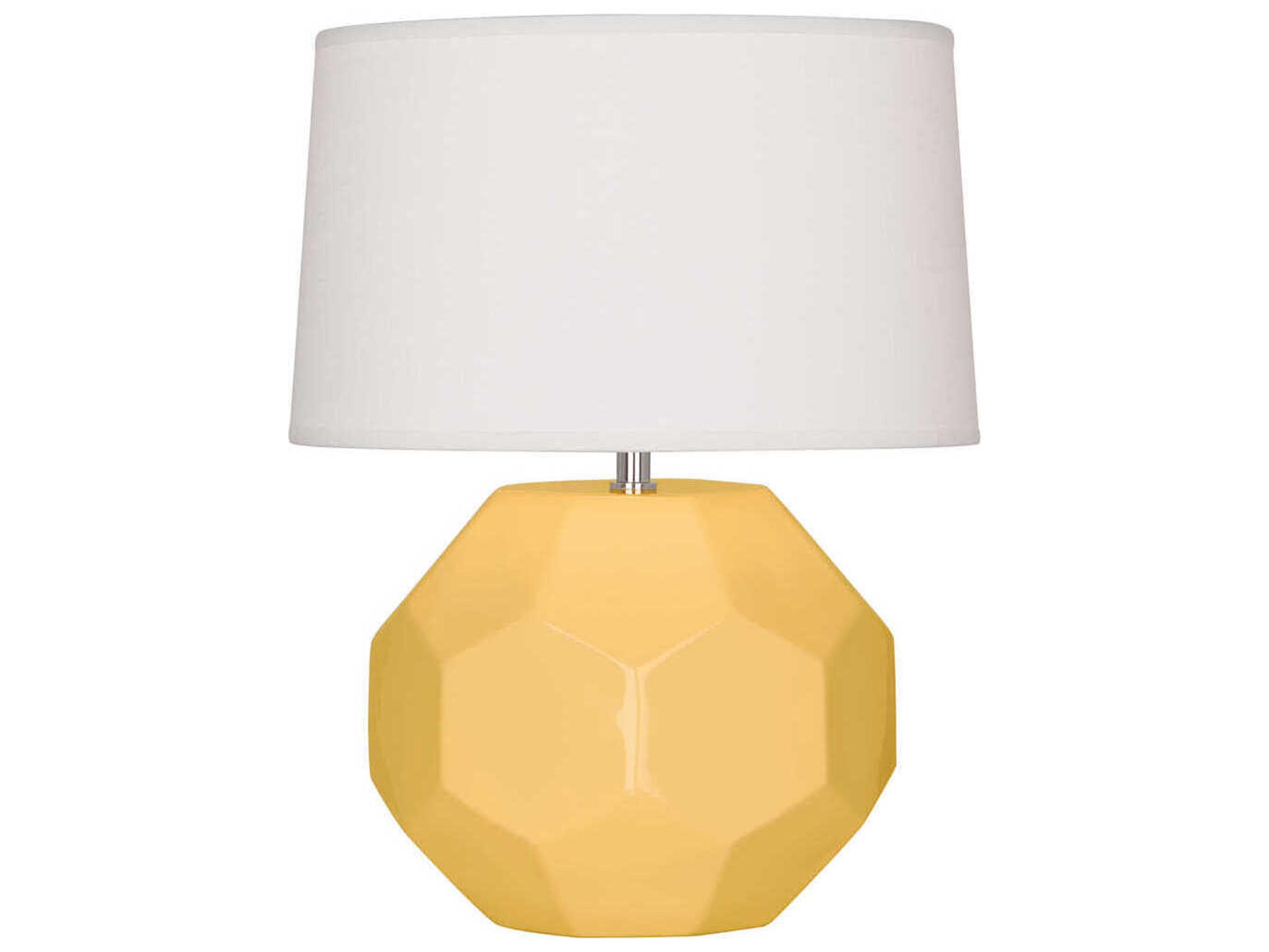 Franklin Sunset Yellow Glazed Table Lamp