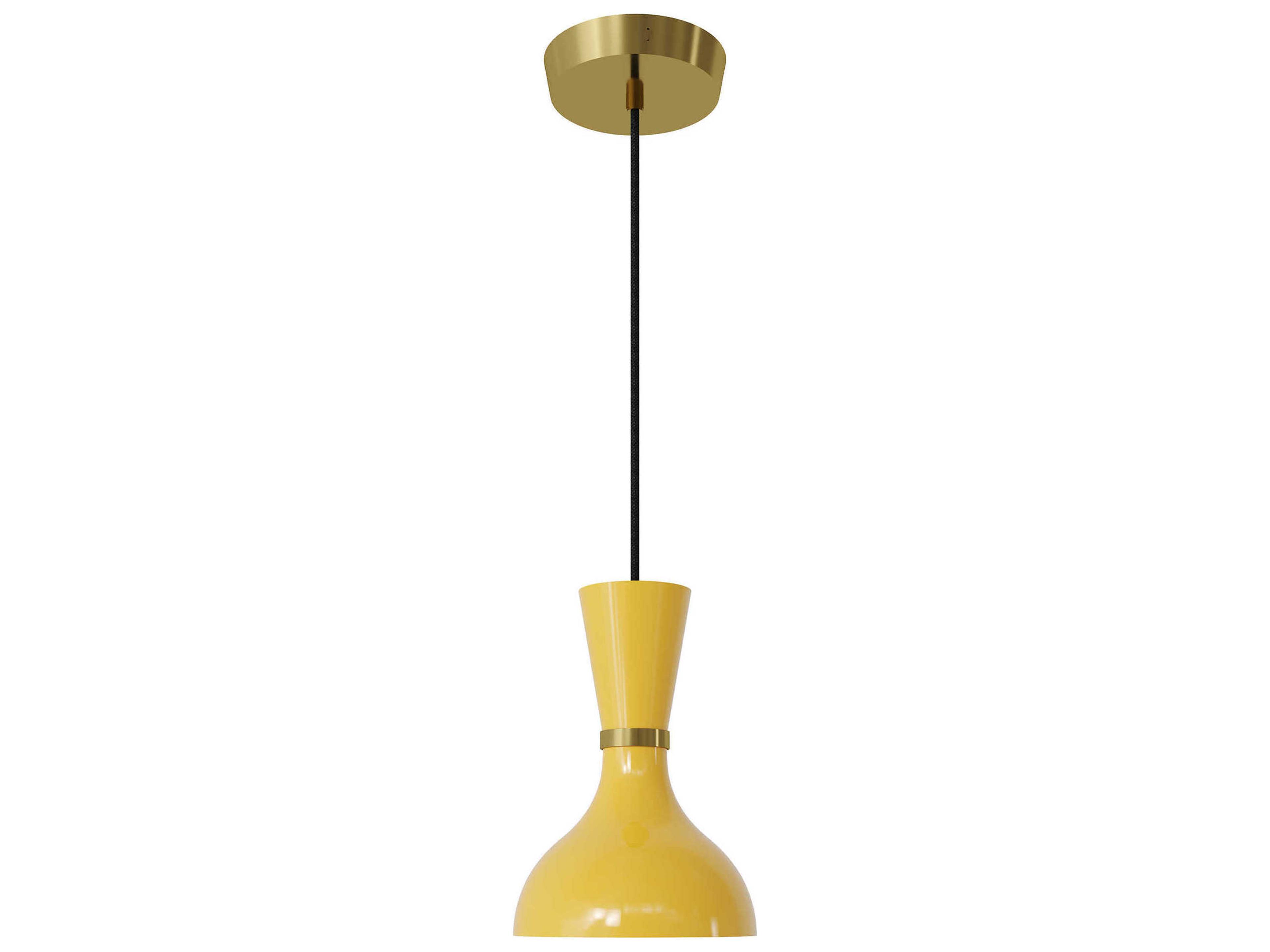 Clare 1-Light Sunset Yellow Mini Pendant