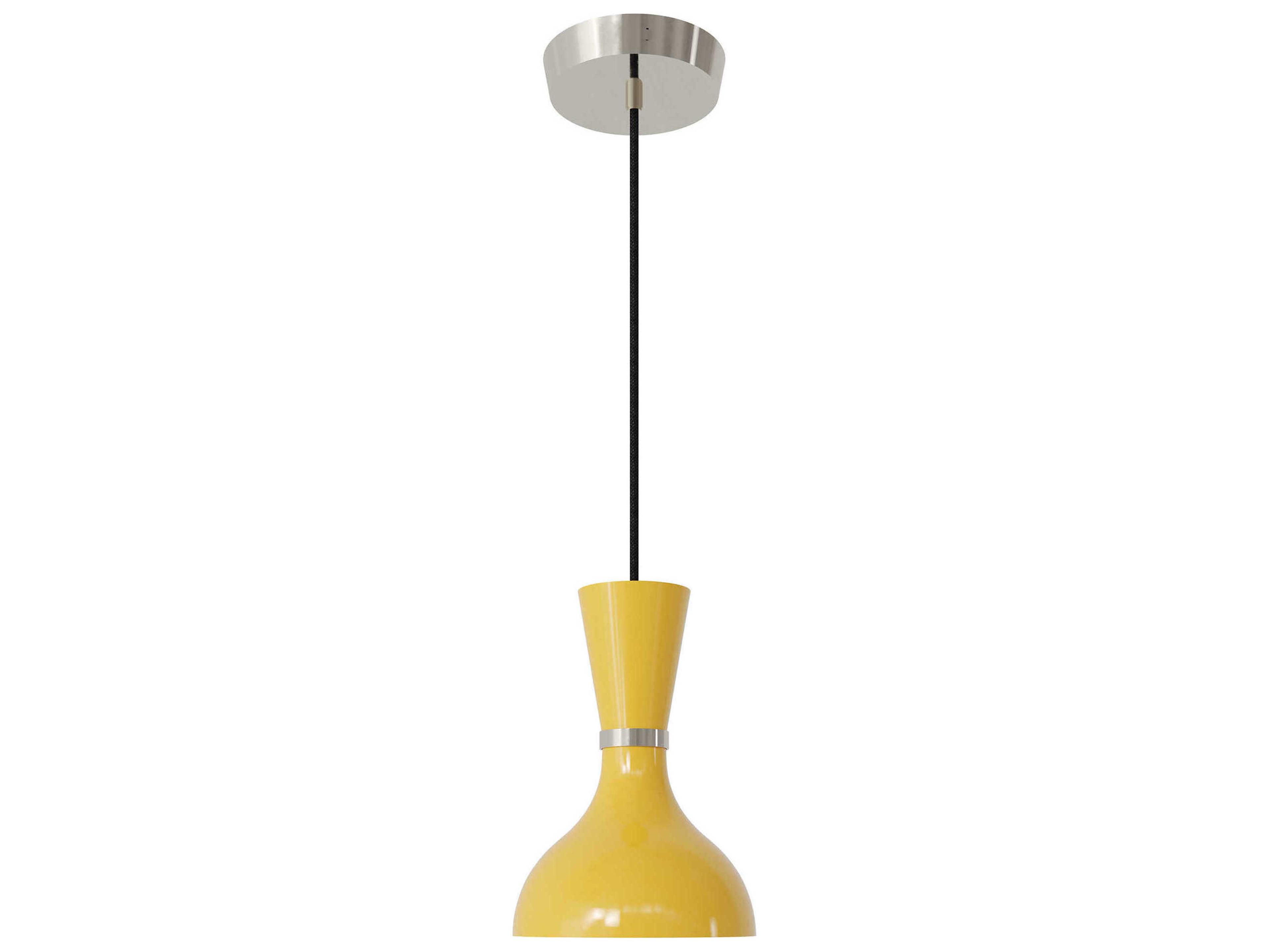 Robert Abbey Clare 1-Light Sunset Yellow Mini Pendant