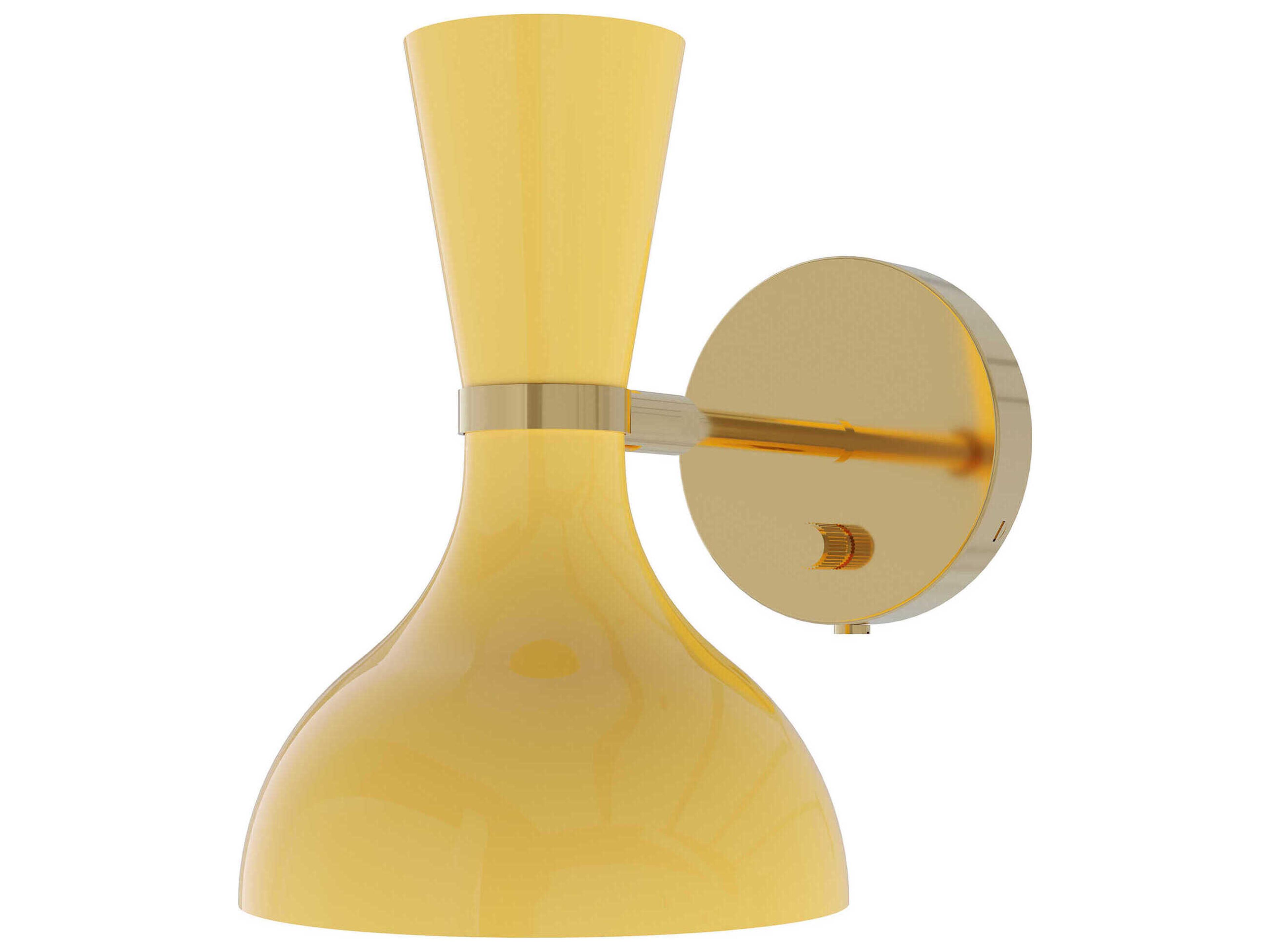 Clare 1-Light Sunset Yellow Wall Sconce