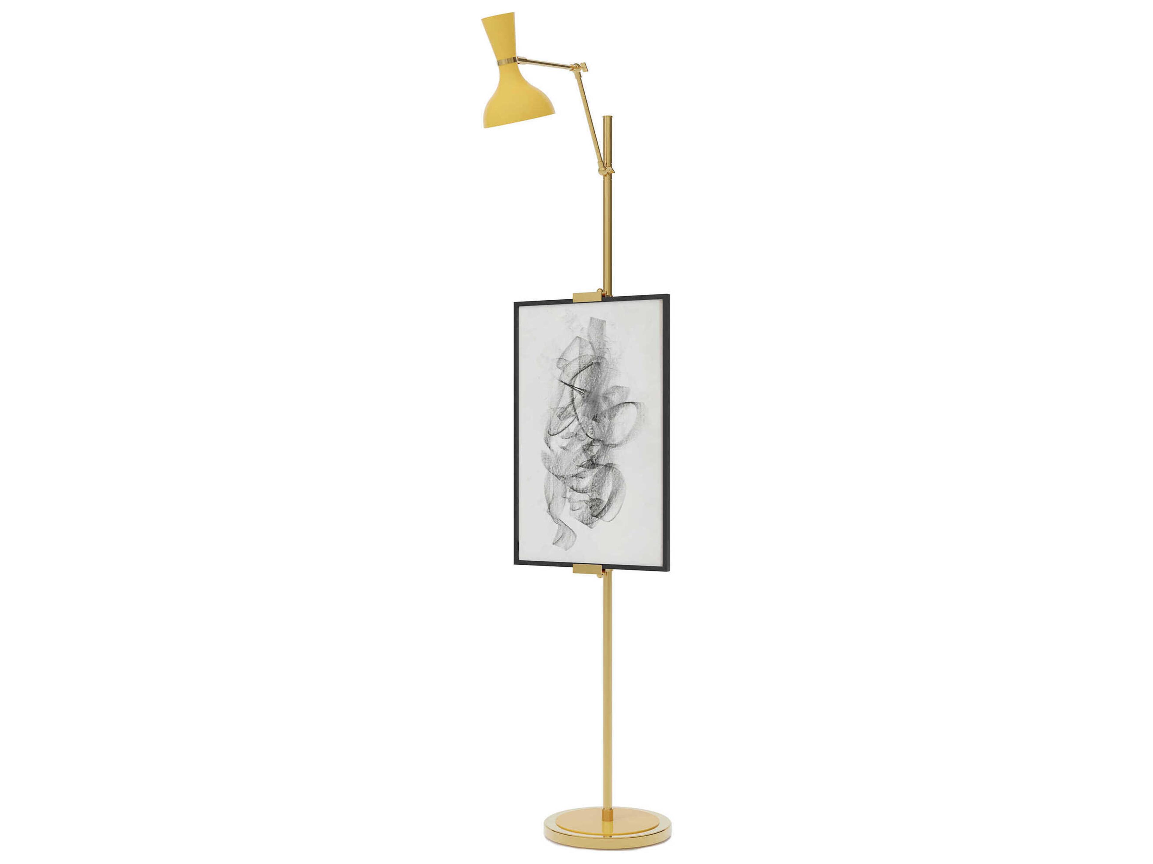 Clare Sunset Yellow Floor Lamp