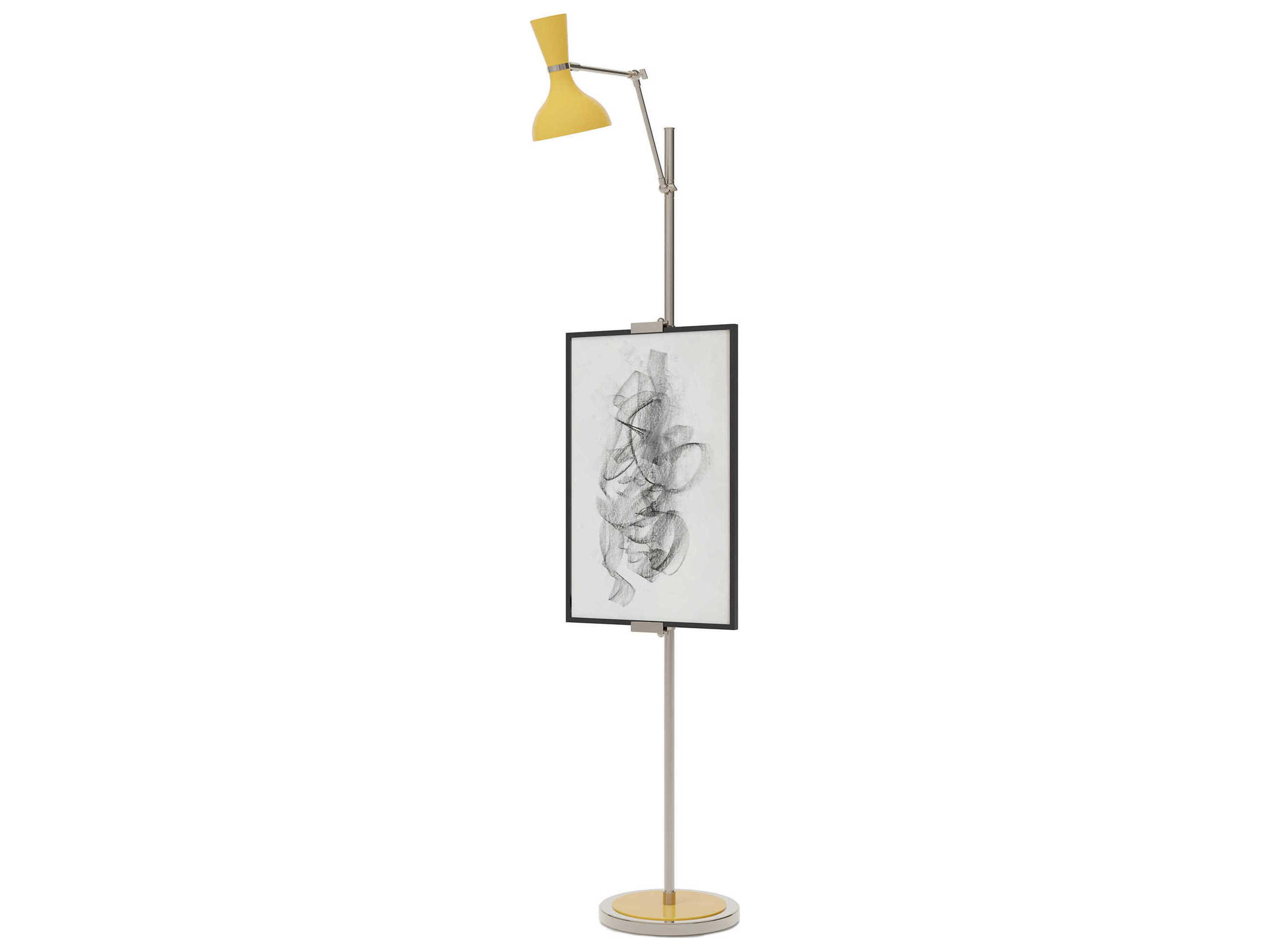 Robert Abbey Clare Sunset Yellow Floor Lamp