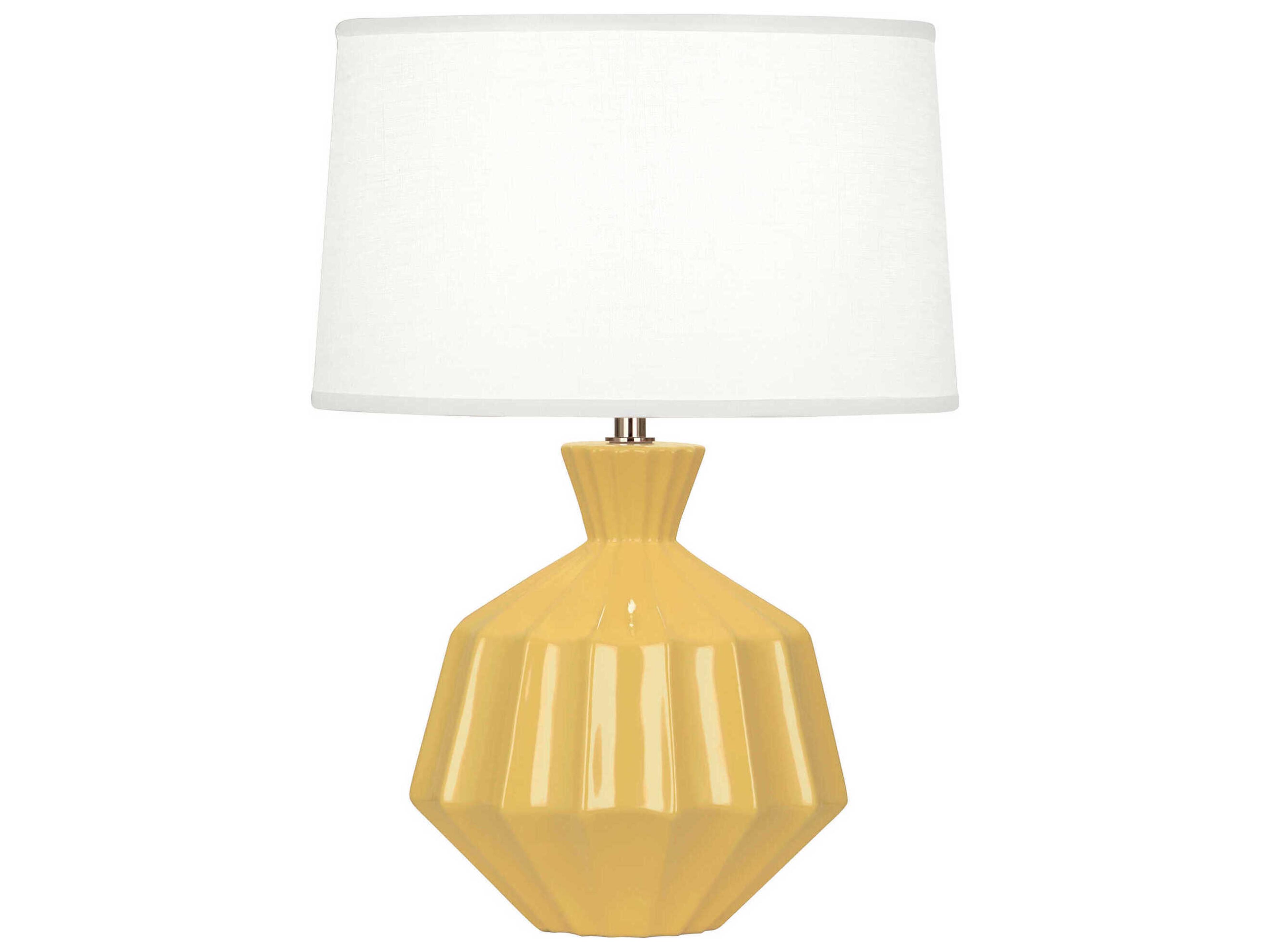 Orion Accent Lamp in Sunset Yellow Glazed Ceramic