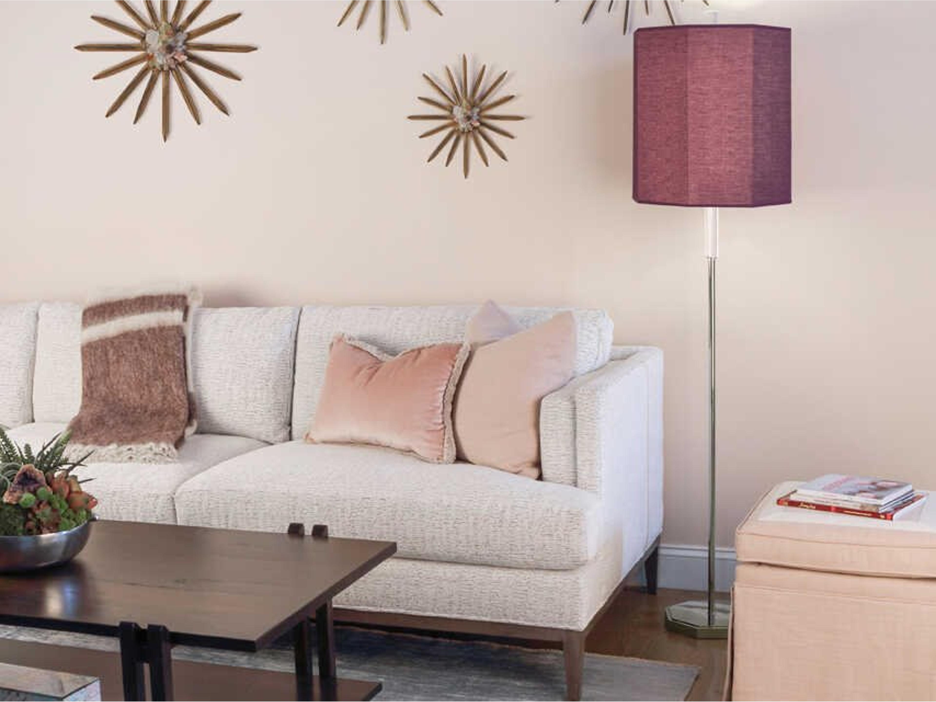 Robert Abbey Kate Polished Nickel Clear Crystal Floor Lamp