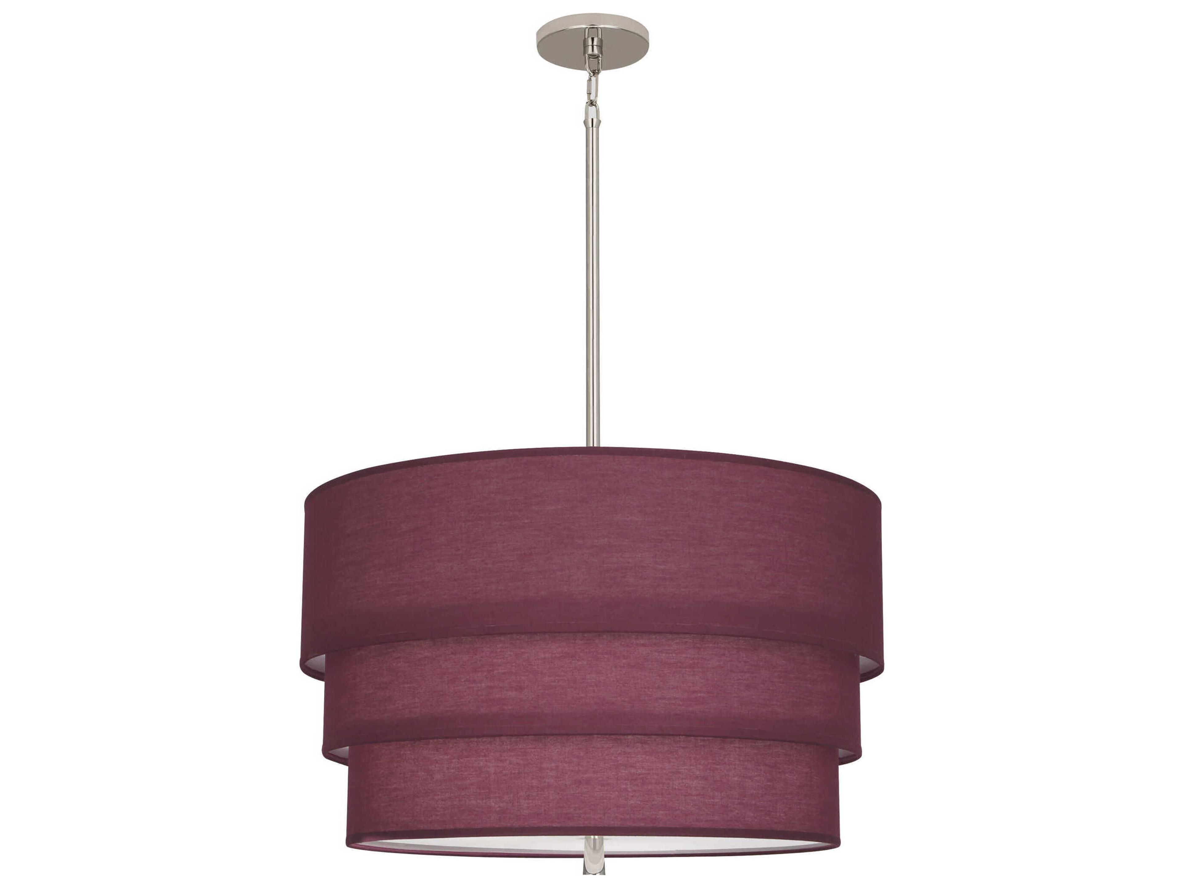 Robert Abbey Decker 3-Light Vintage Wine Purple Pendant