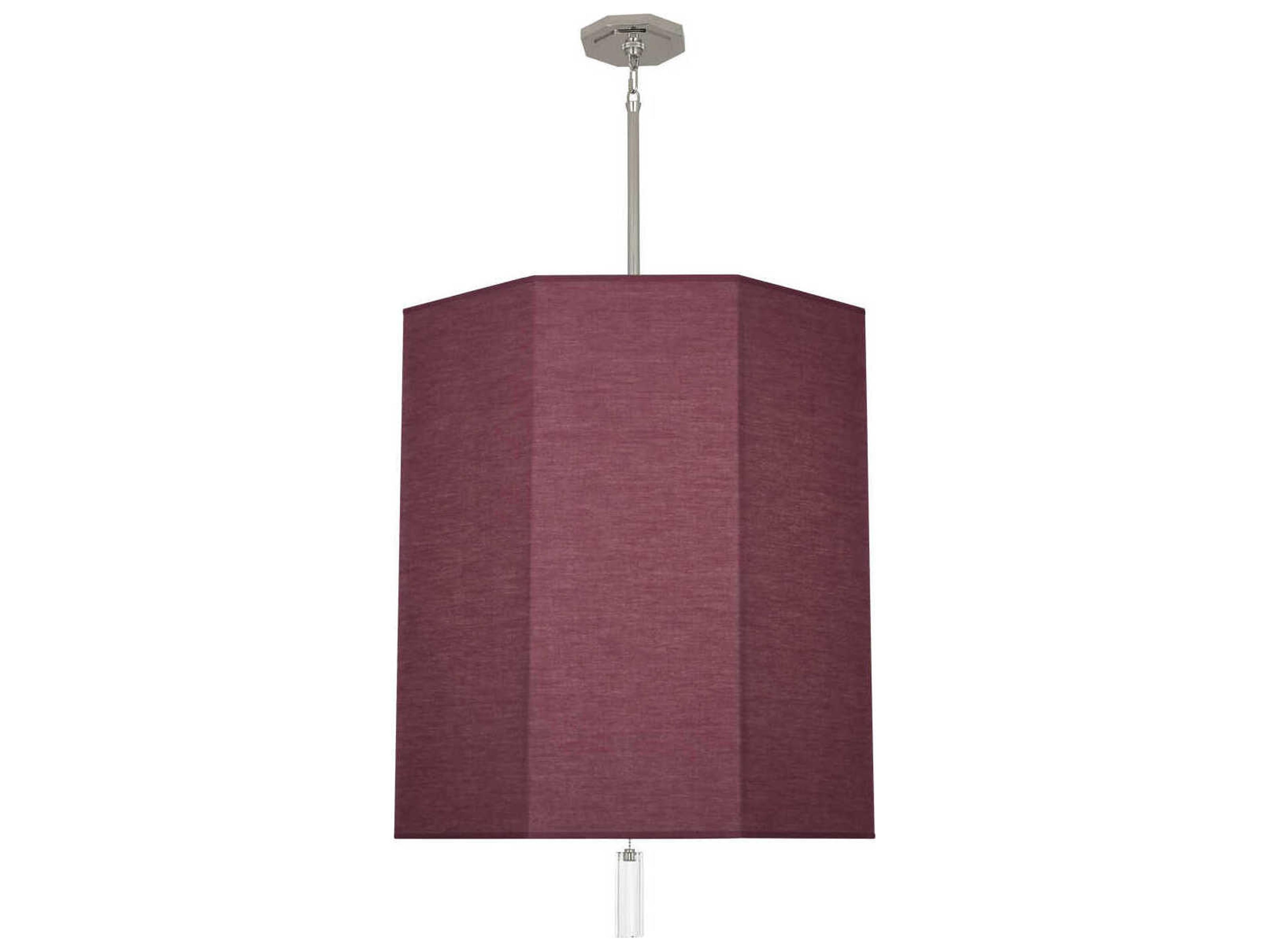 Robert Abbey Kate 6-Light Vintage Wine Purple Pendant
