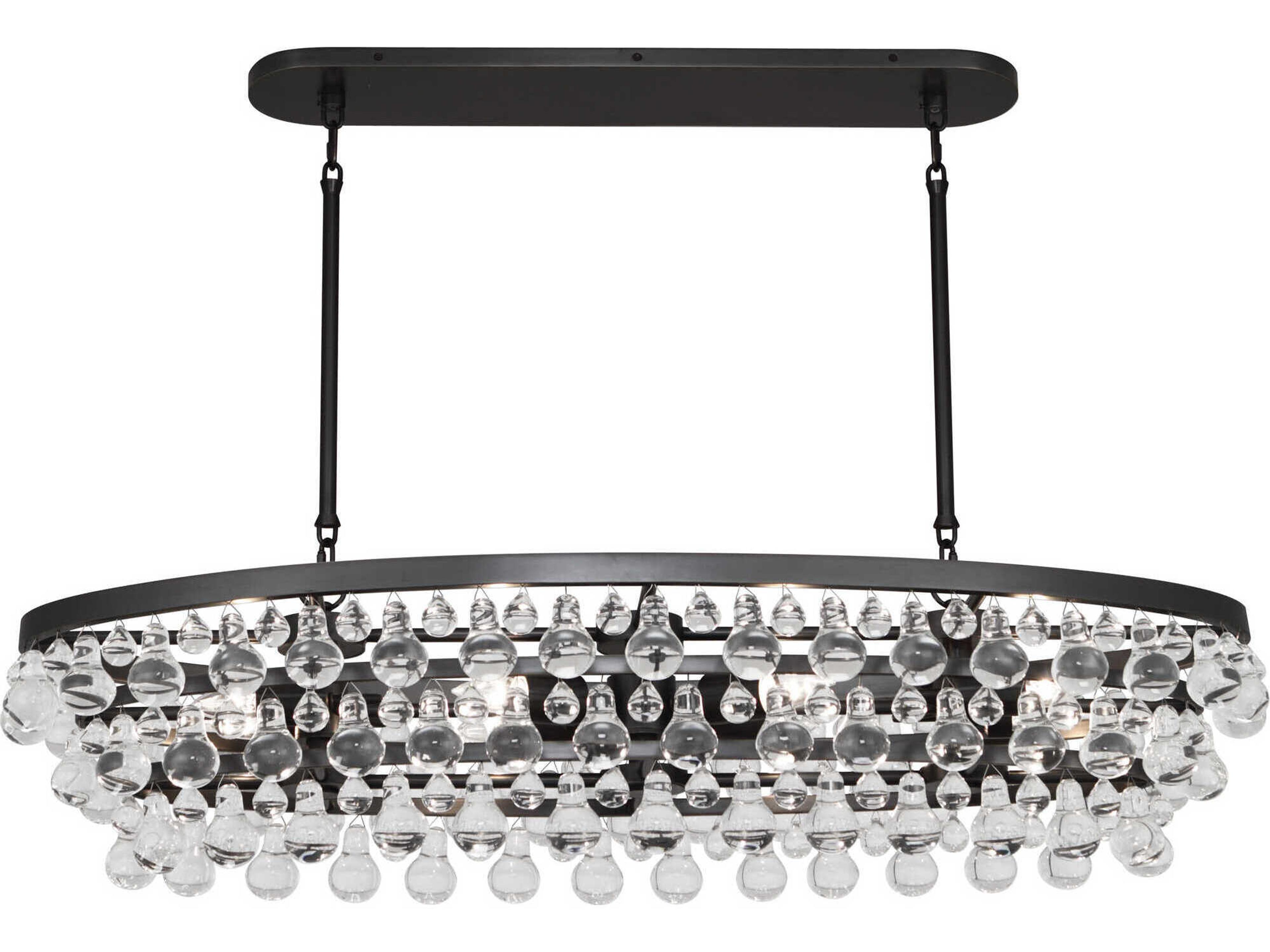 Bling 8-Light Deep Patina Bronze Tiered Island Pendant