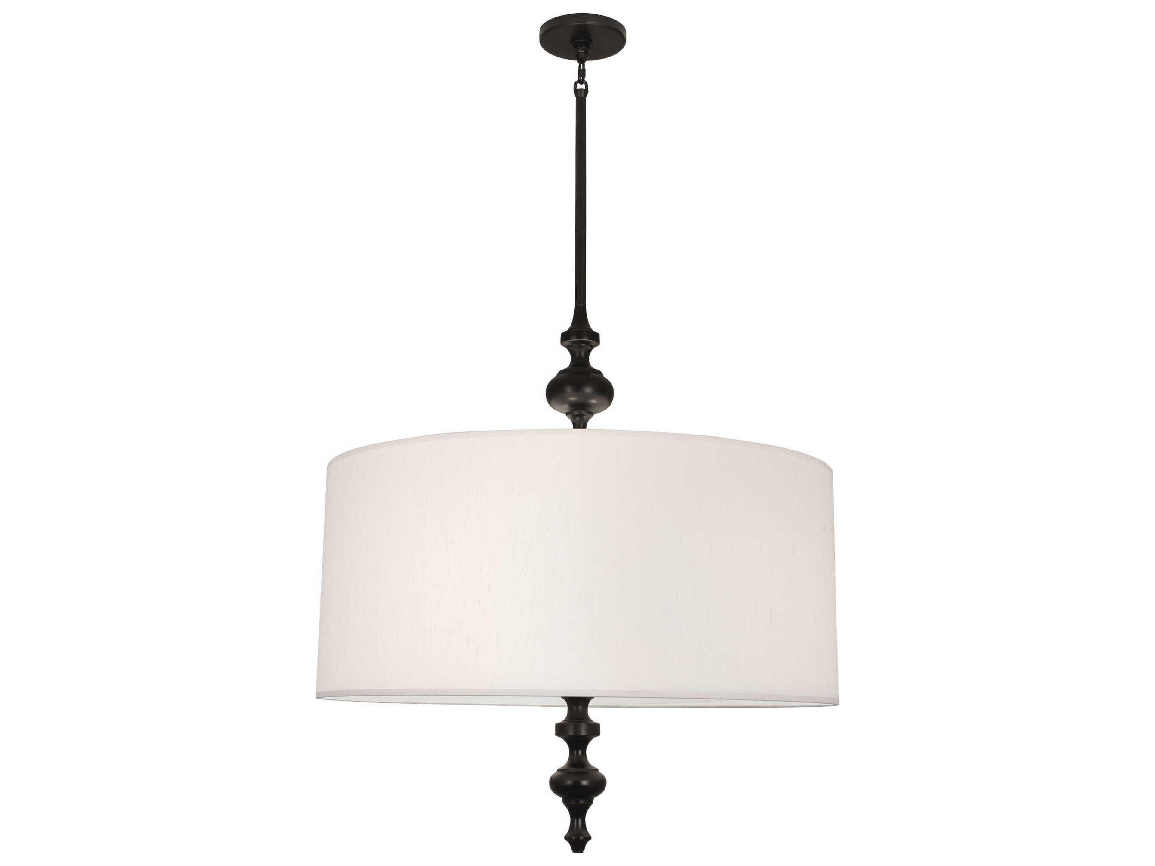 Arthur 3-Light Deep Patina Bronze Drum Pendant