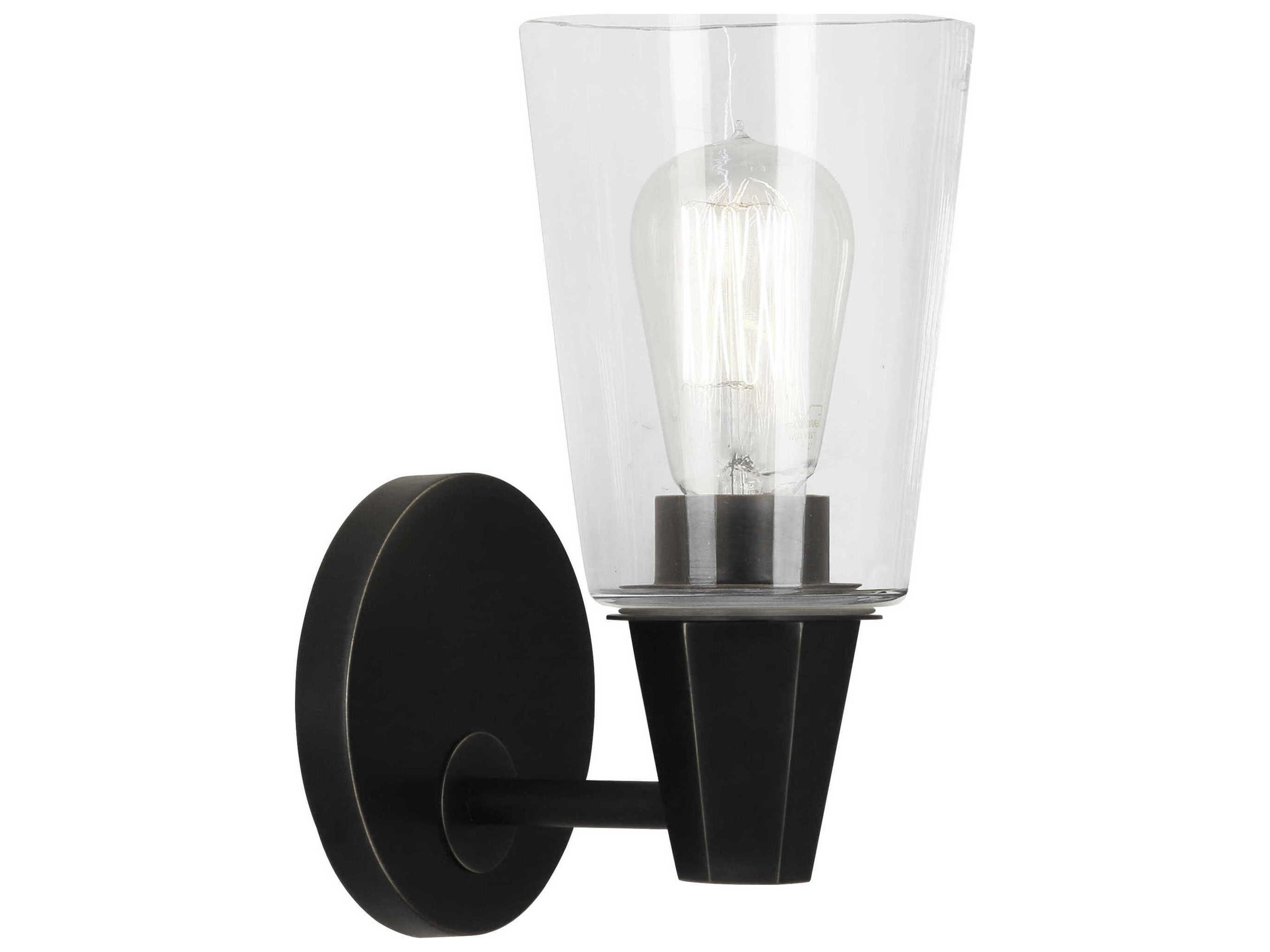 Wheatley 1-Light Deep Patina Bronze Wall Sconce