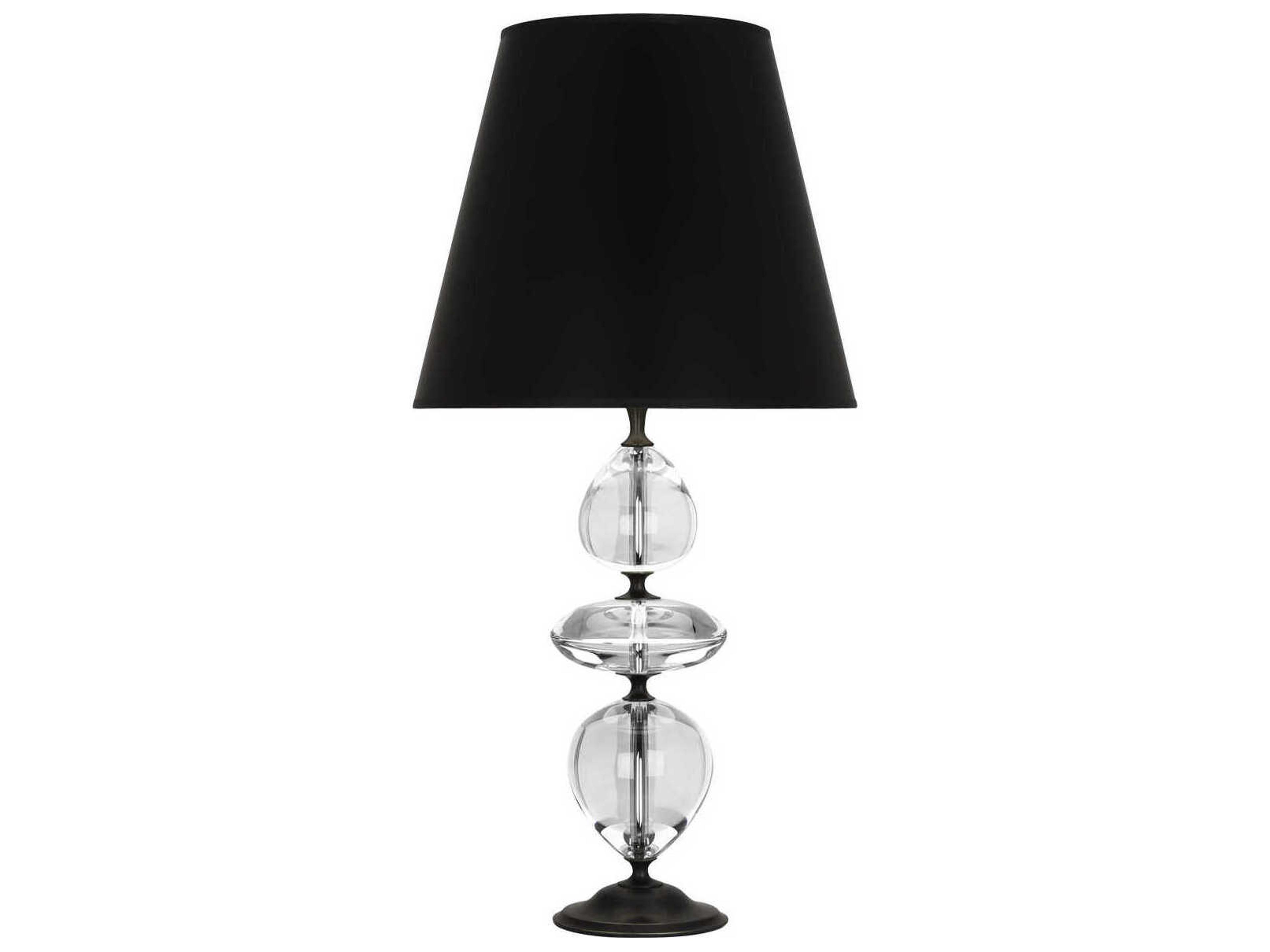 Williamsburg Orlando Deep Patina Bronze Clear Crystal Buffet Lamp