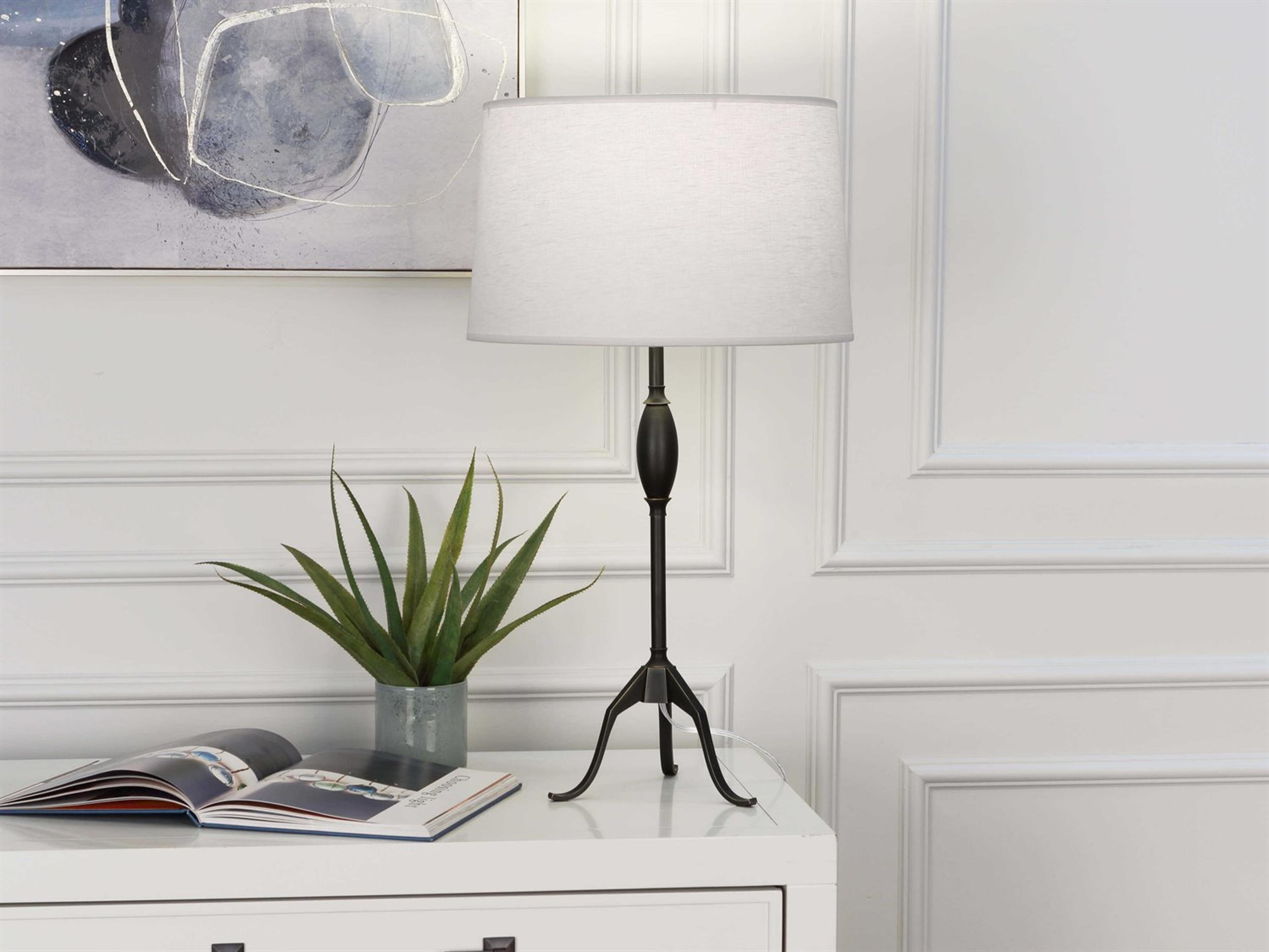 Robert Abbey Grace Deep Patina Bronze Buffet Lamp