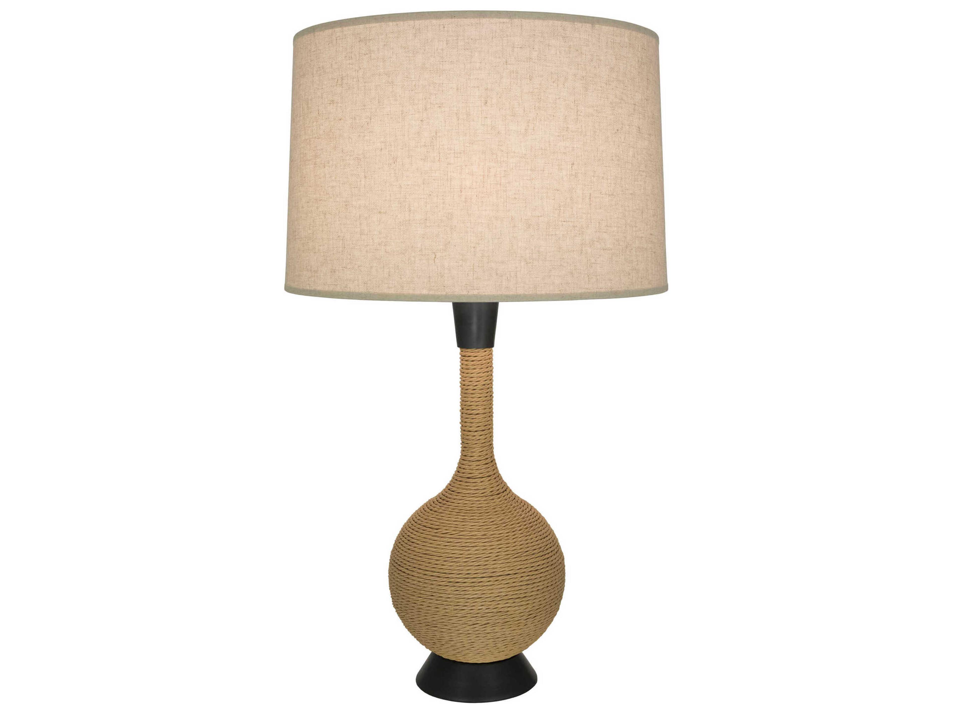 Hatteras Natural Rope Deep Patina Bronze Buffet Lamp