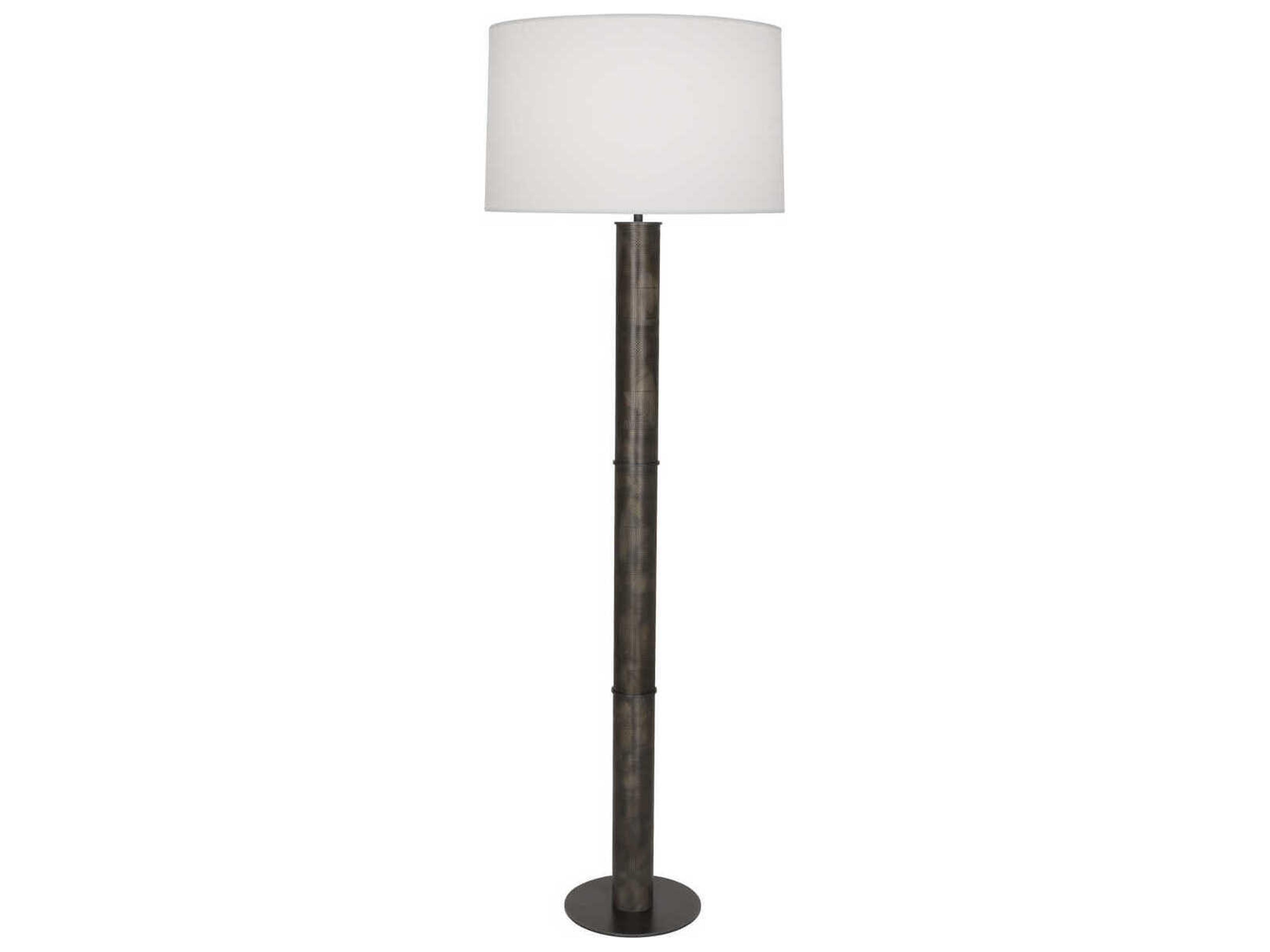 Michael Berman Brut Deep Patina Bronze Floor Lamp