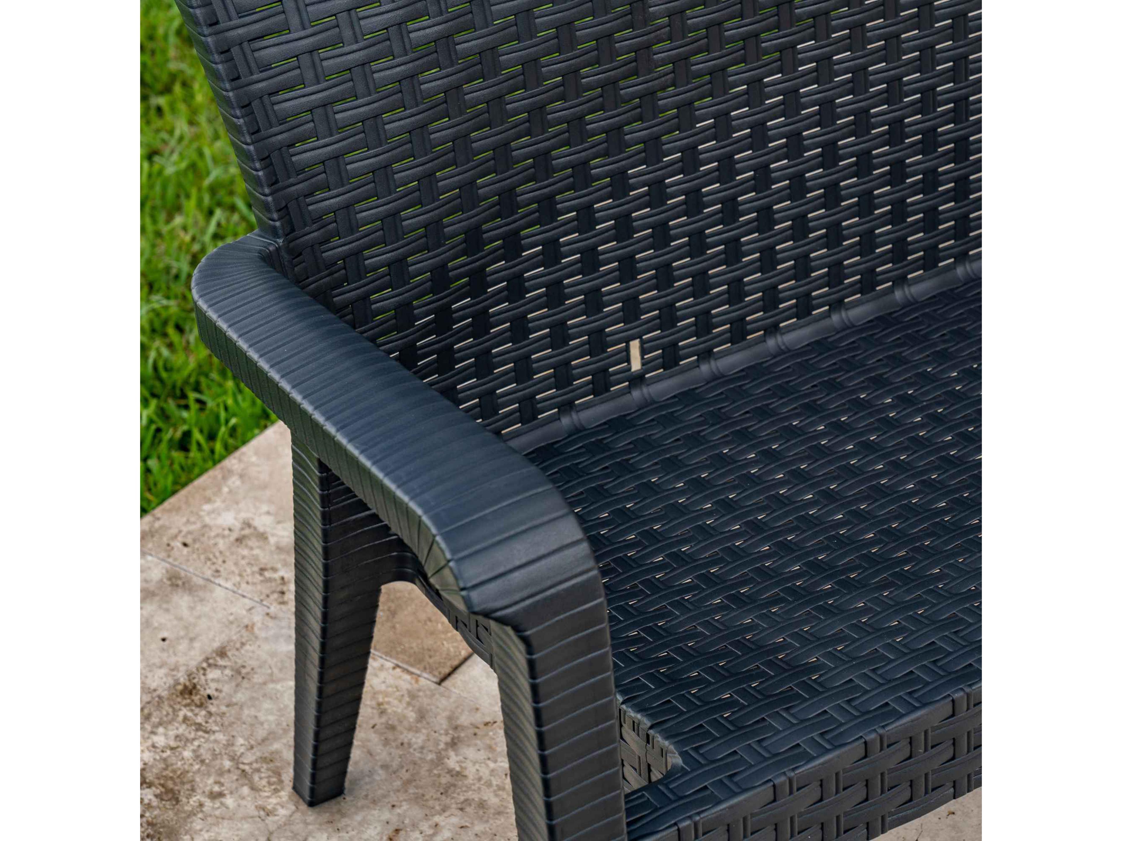 Rainbow Outdoor Alaska Anthracite Wicker Lounge Set