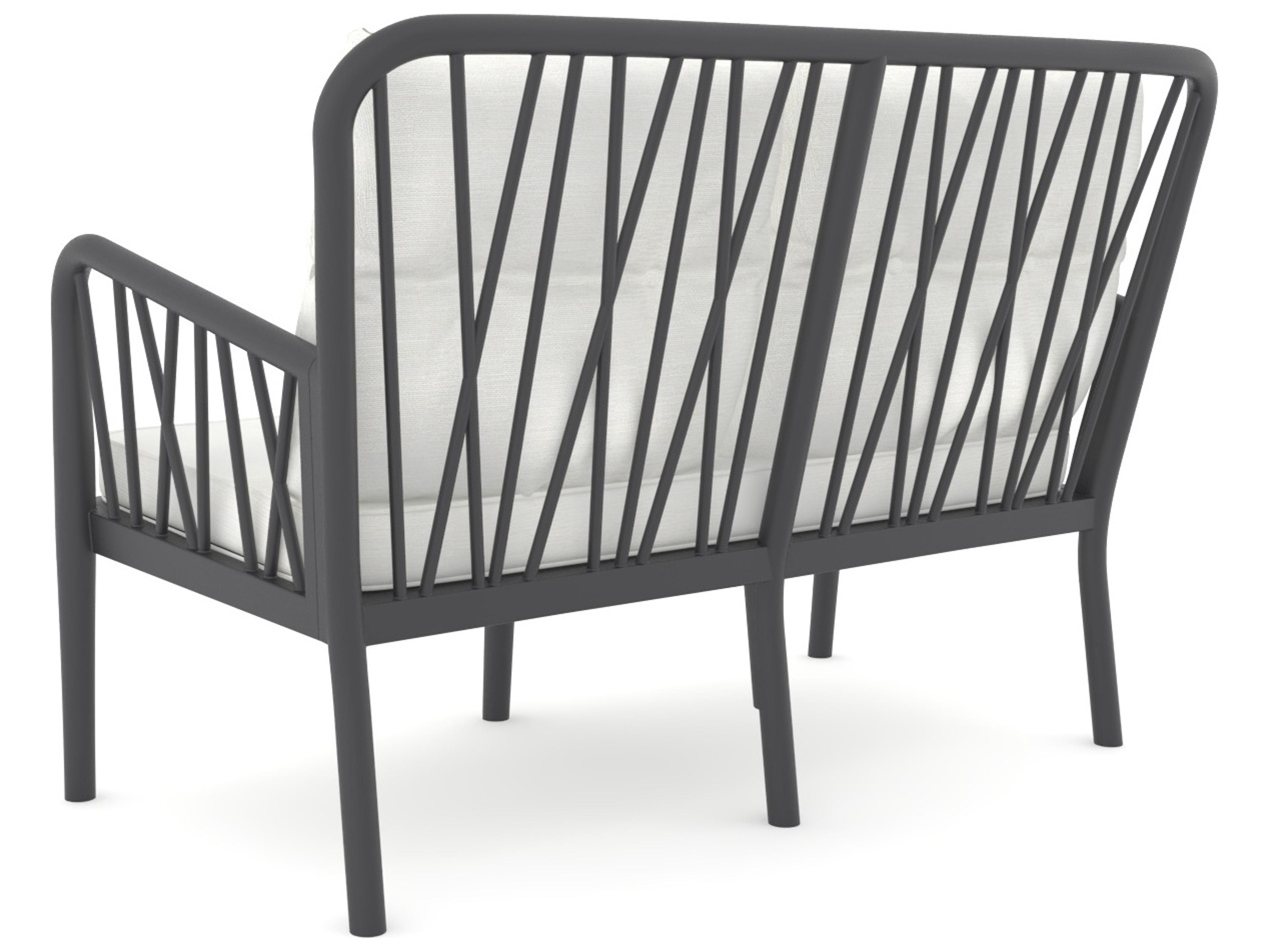 Rainbow Outdoor Gala Resin Anthracite 4 Piece Lounge Set with Cushion