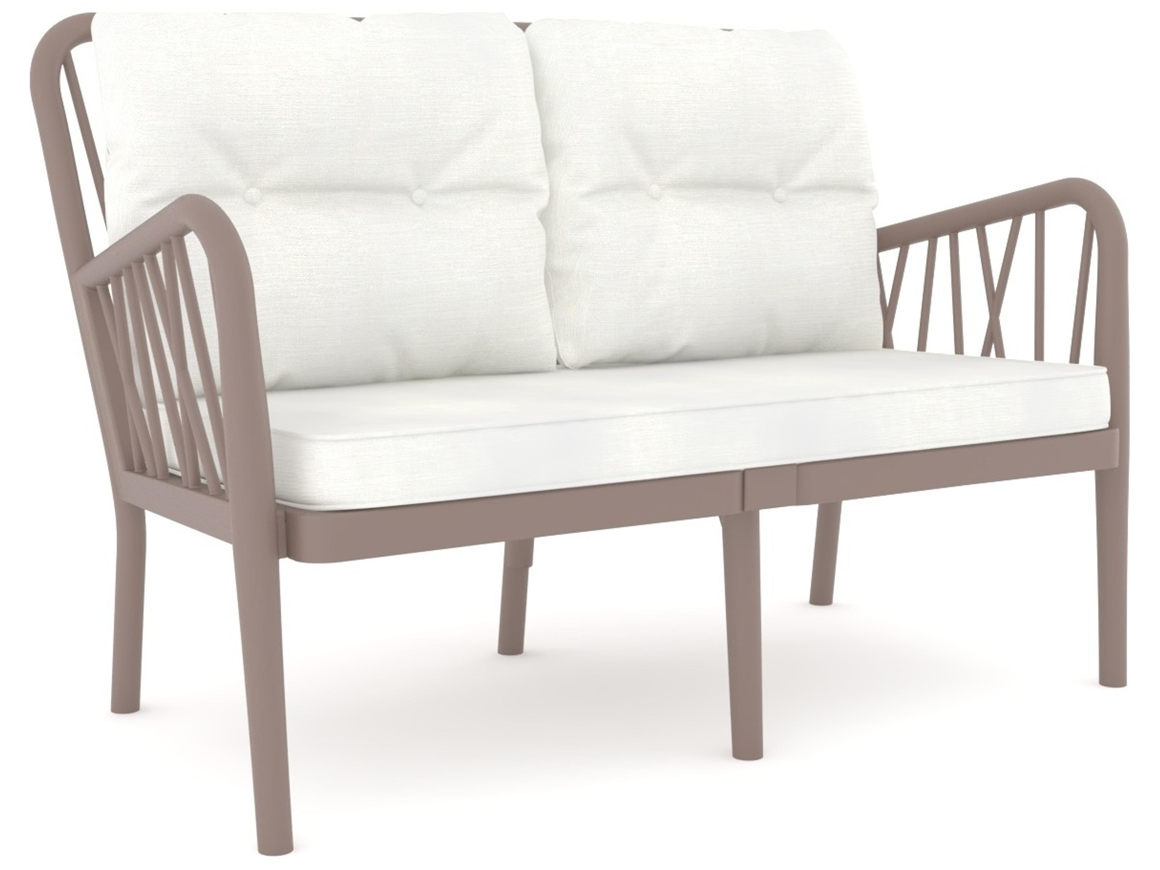 Rainbow Outdoor Gala Cappuccino 4 Piece Lounge Set with Cushion