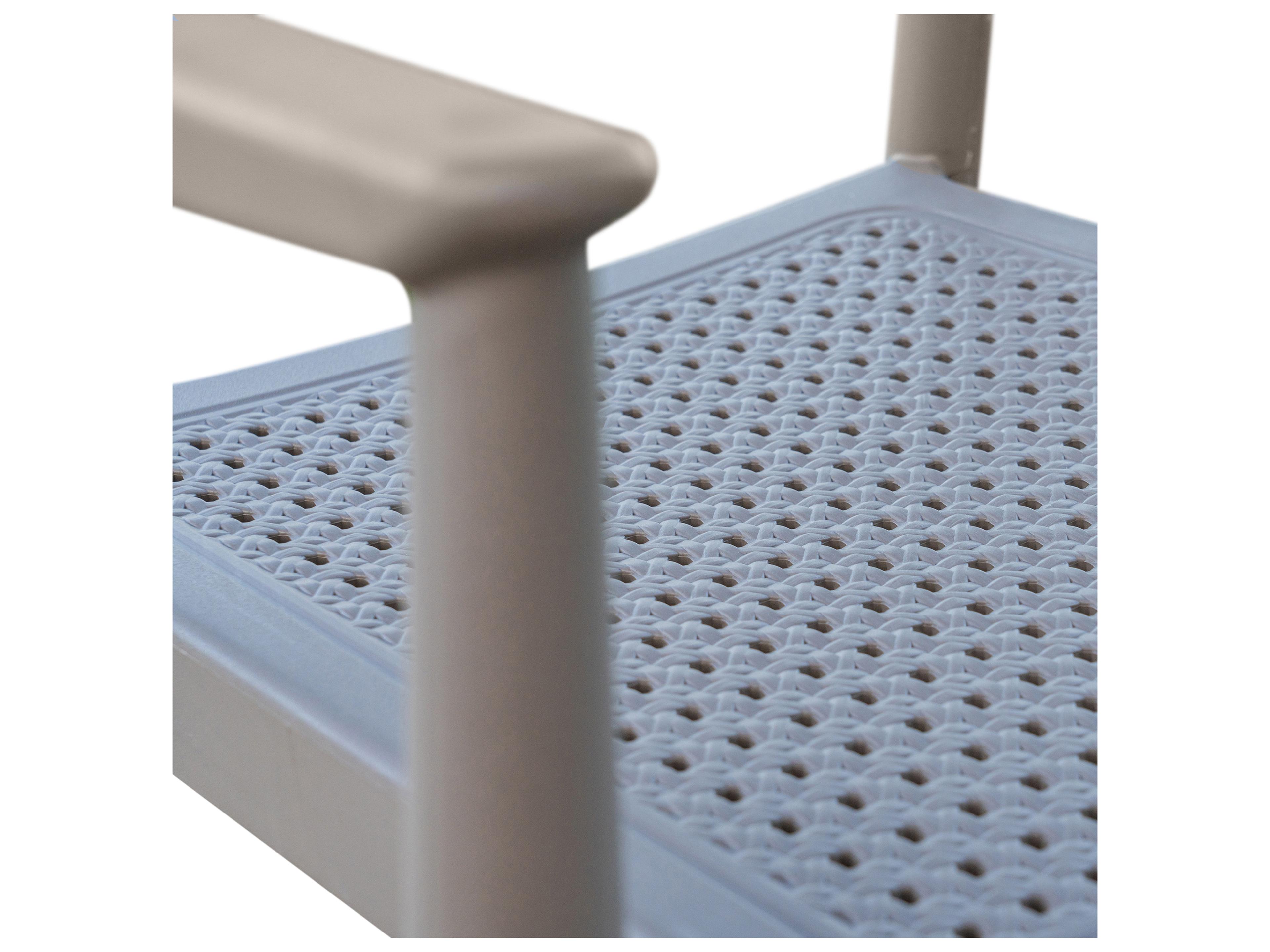 Rainbow Outdoor Kennedy Resin Cappuccino Stackable Dining Arm Chair Set of 2