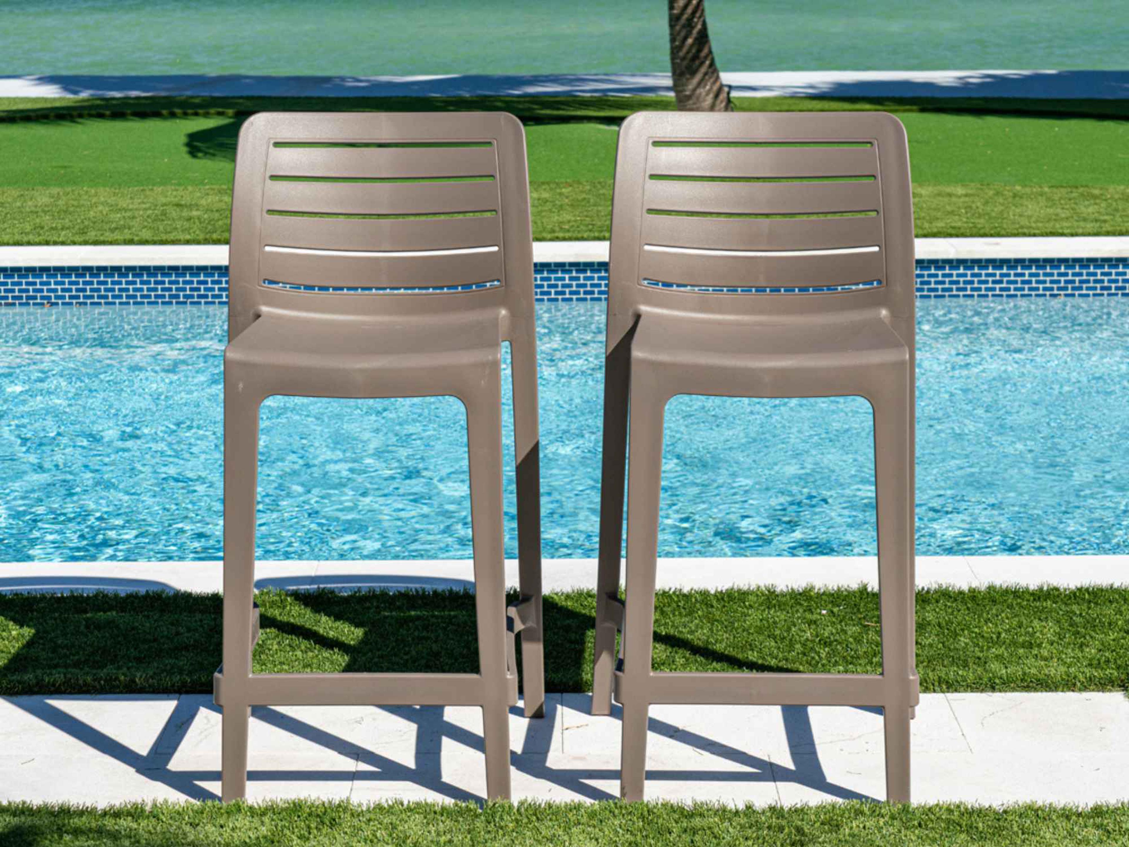 Rainbow Outdoor Leva Anthracite Polypropylene Bar Stool