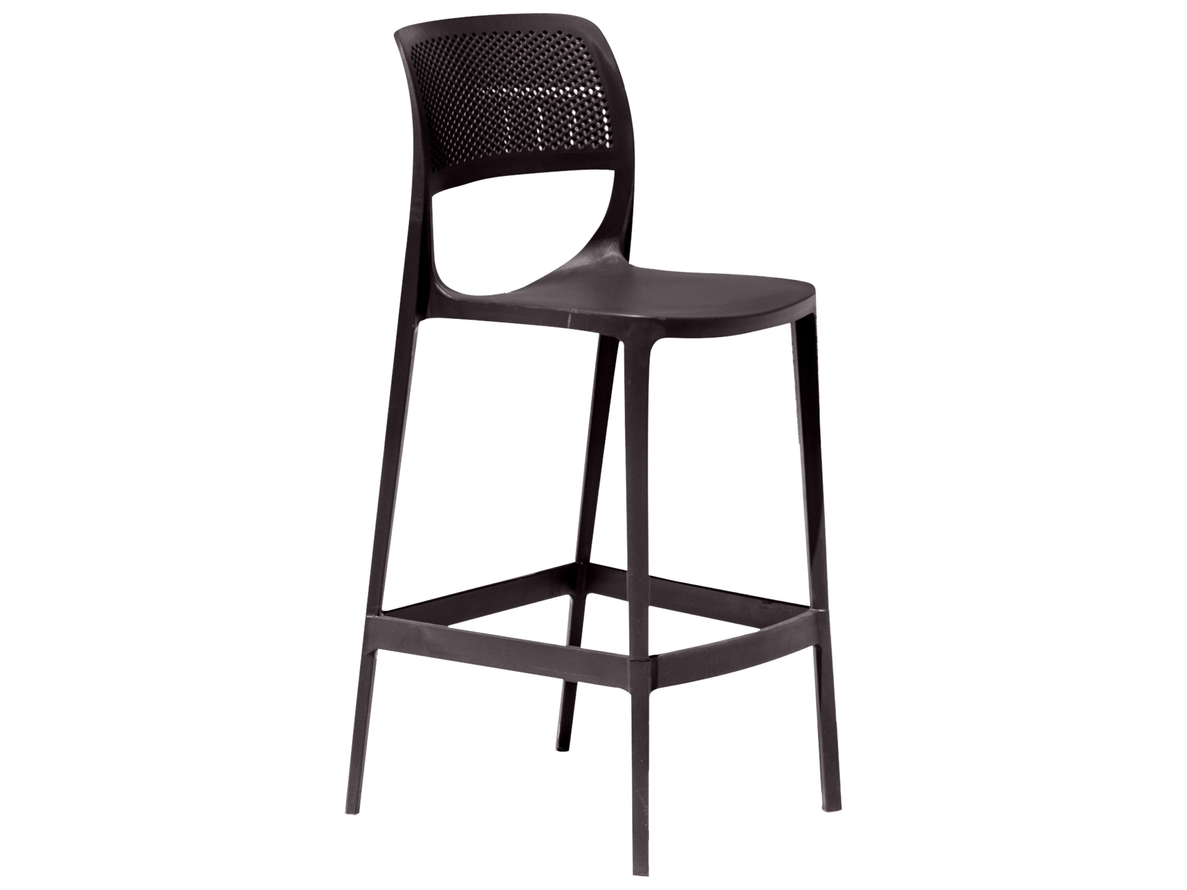 Mila Resin Cappuccino Stackable Dining Side Chair Set of 2