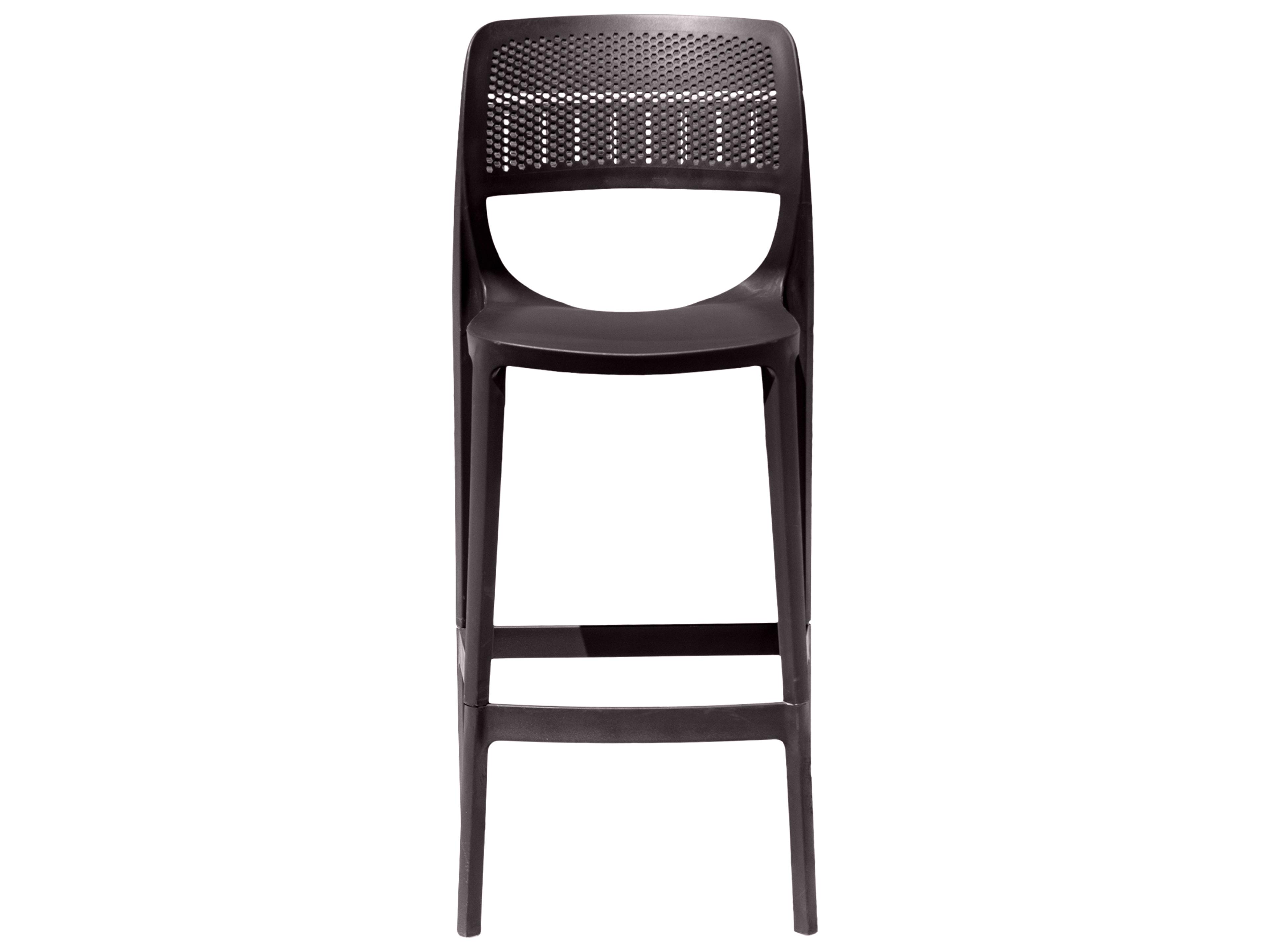 Rainbow Outdoor Mila Resin Cappuccino Stackable Dining Side Chair Set of 2