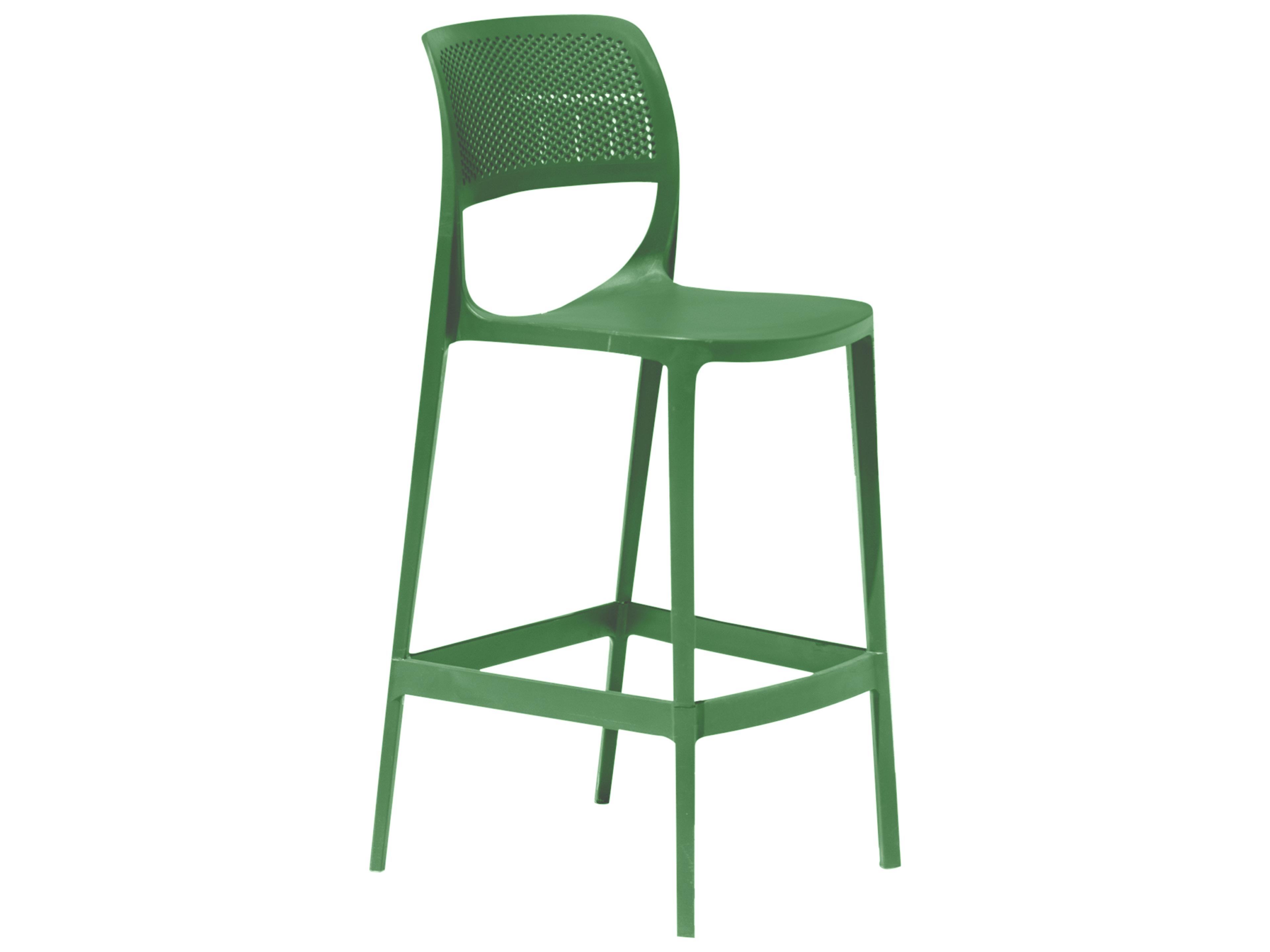 Mila Resin Green Stackable Dining Side Chair Set of 2