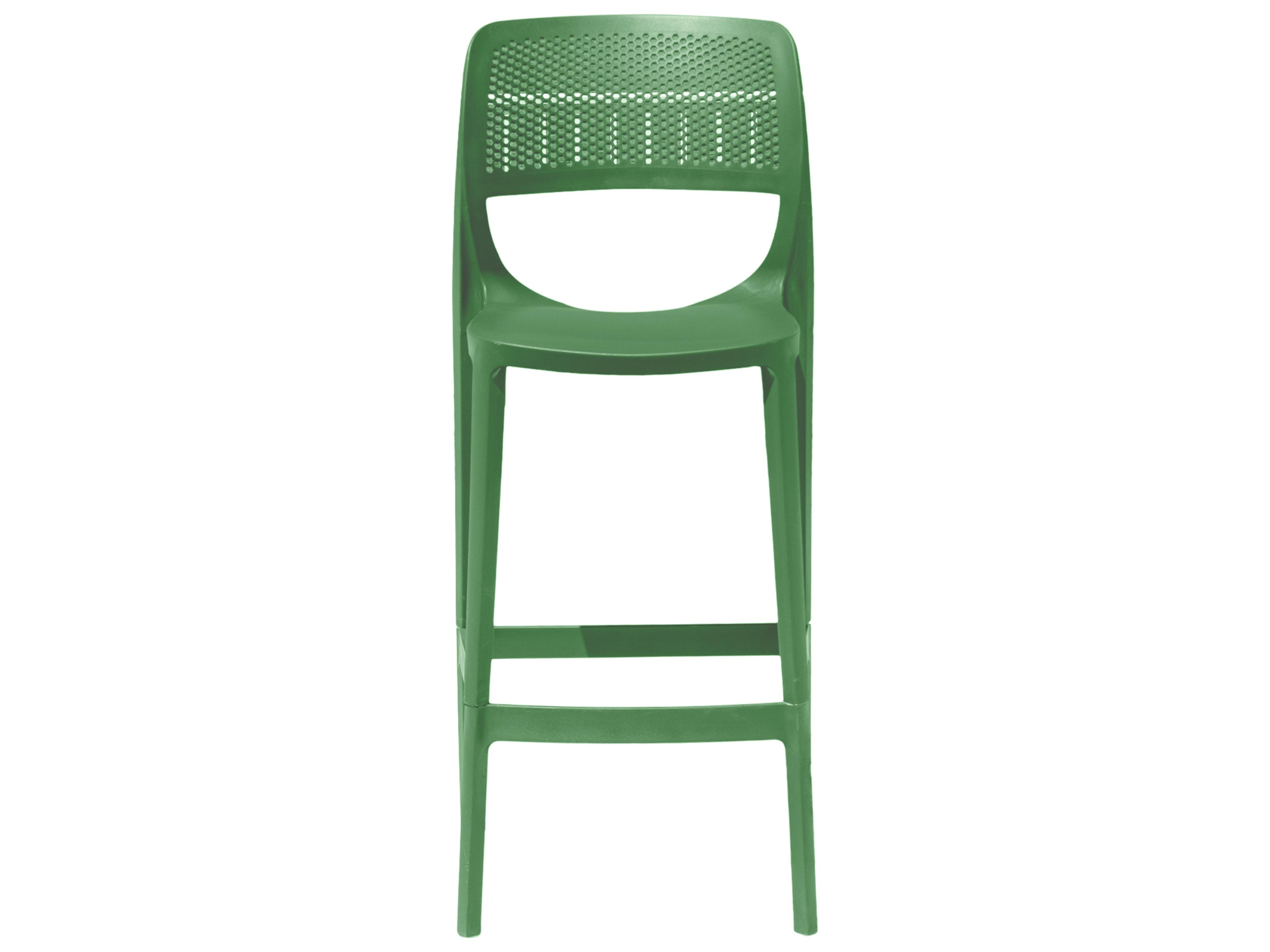 Rainbow Outdoor Mila Resin Green Stackable Dining Side Chair Set of 2