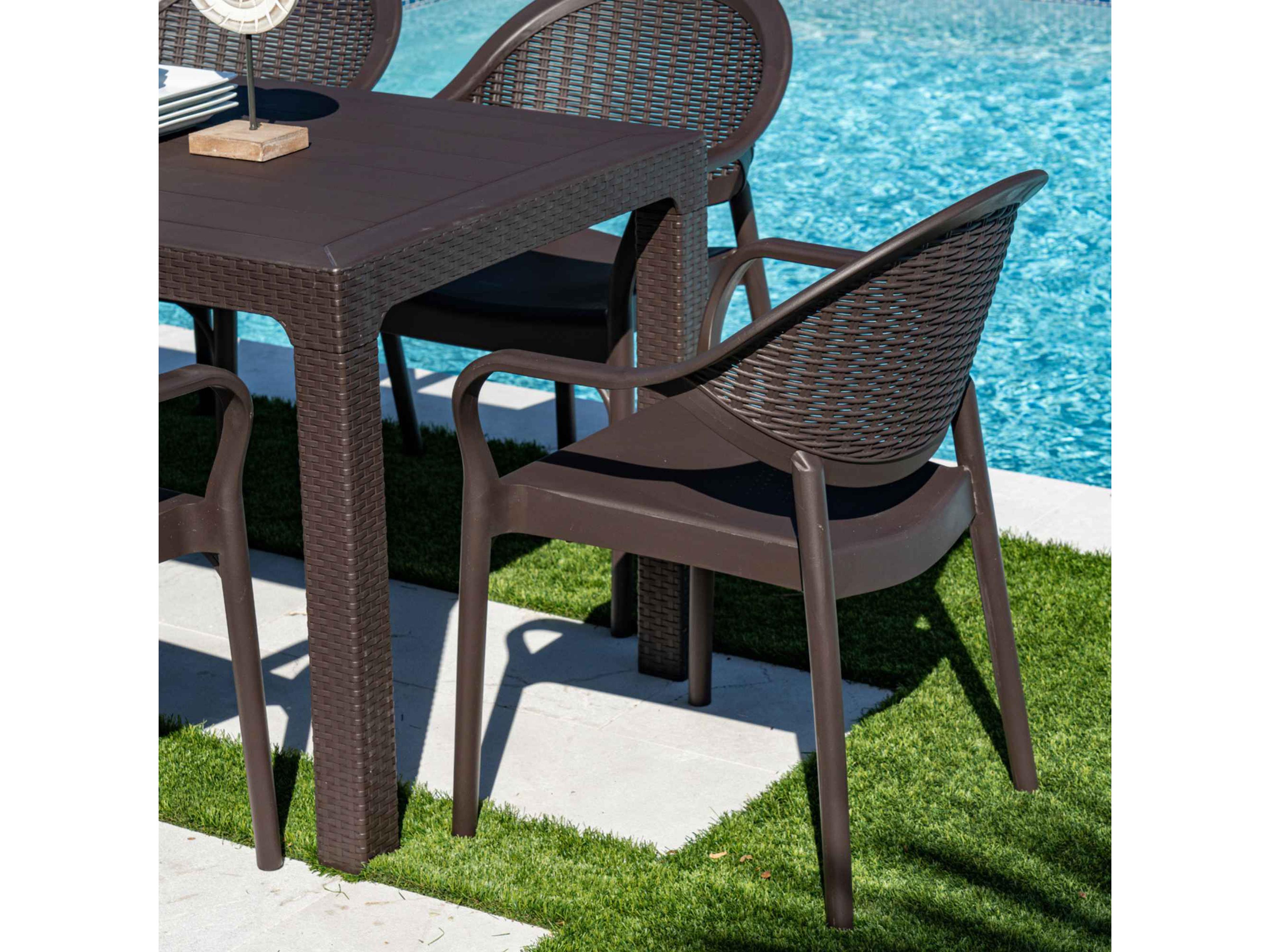 Rainbow Outdoor Mona Polypropylene Dining Chair
