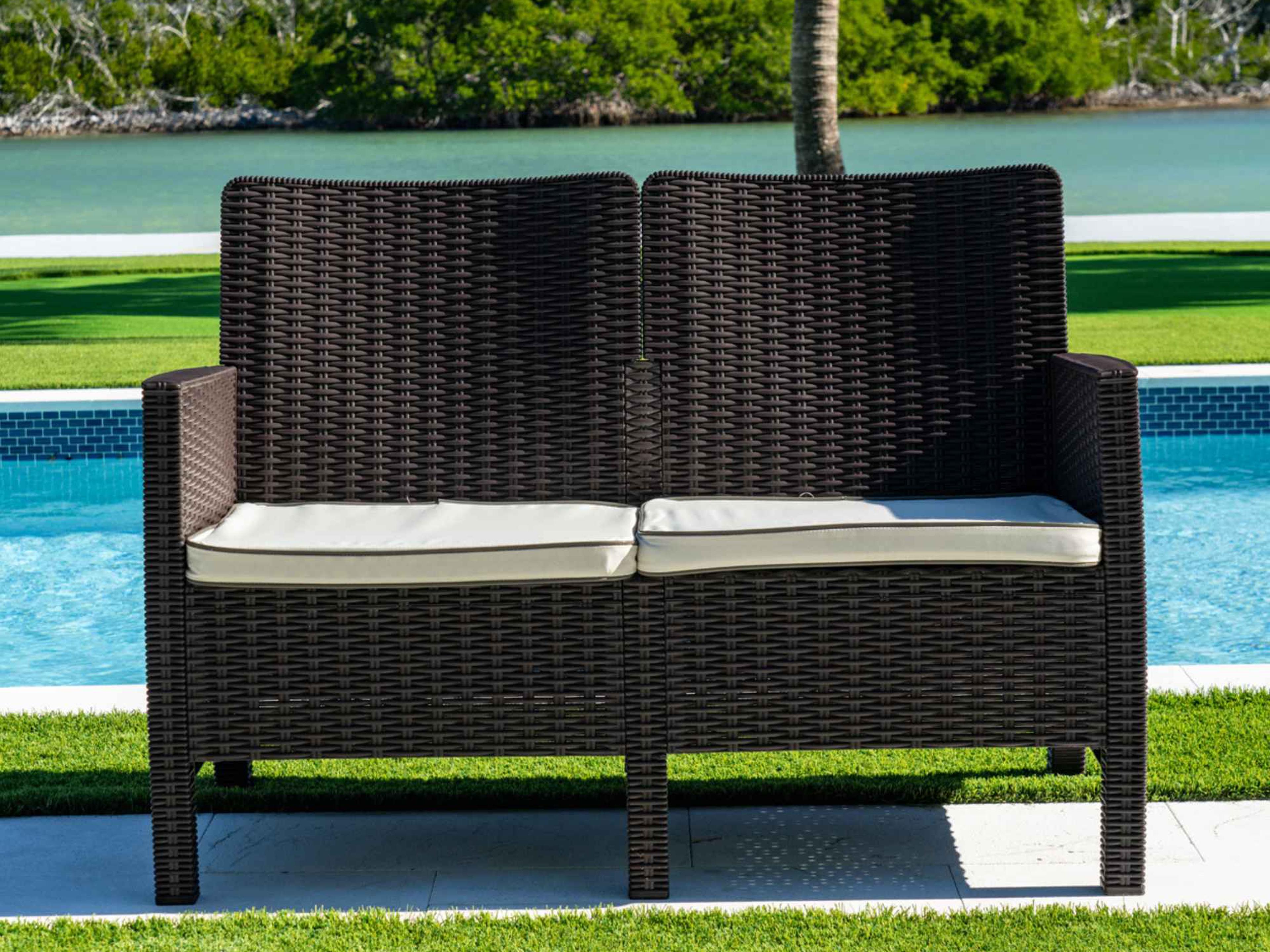 Nova Wicker Cushion Loveseat