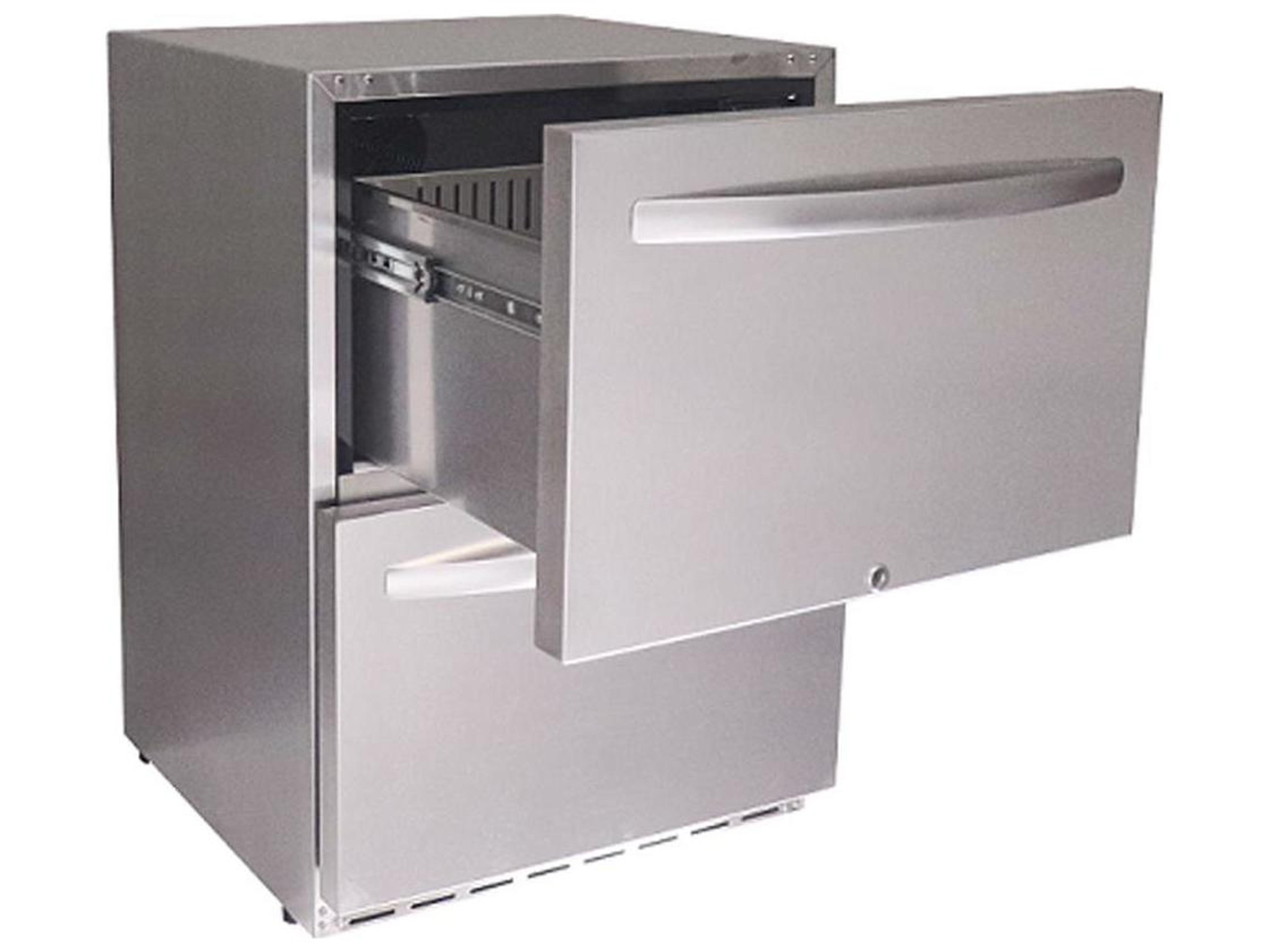 RCS Grills Stainless Two Drawer Refrigerator-UL Rated