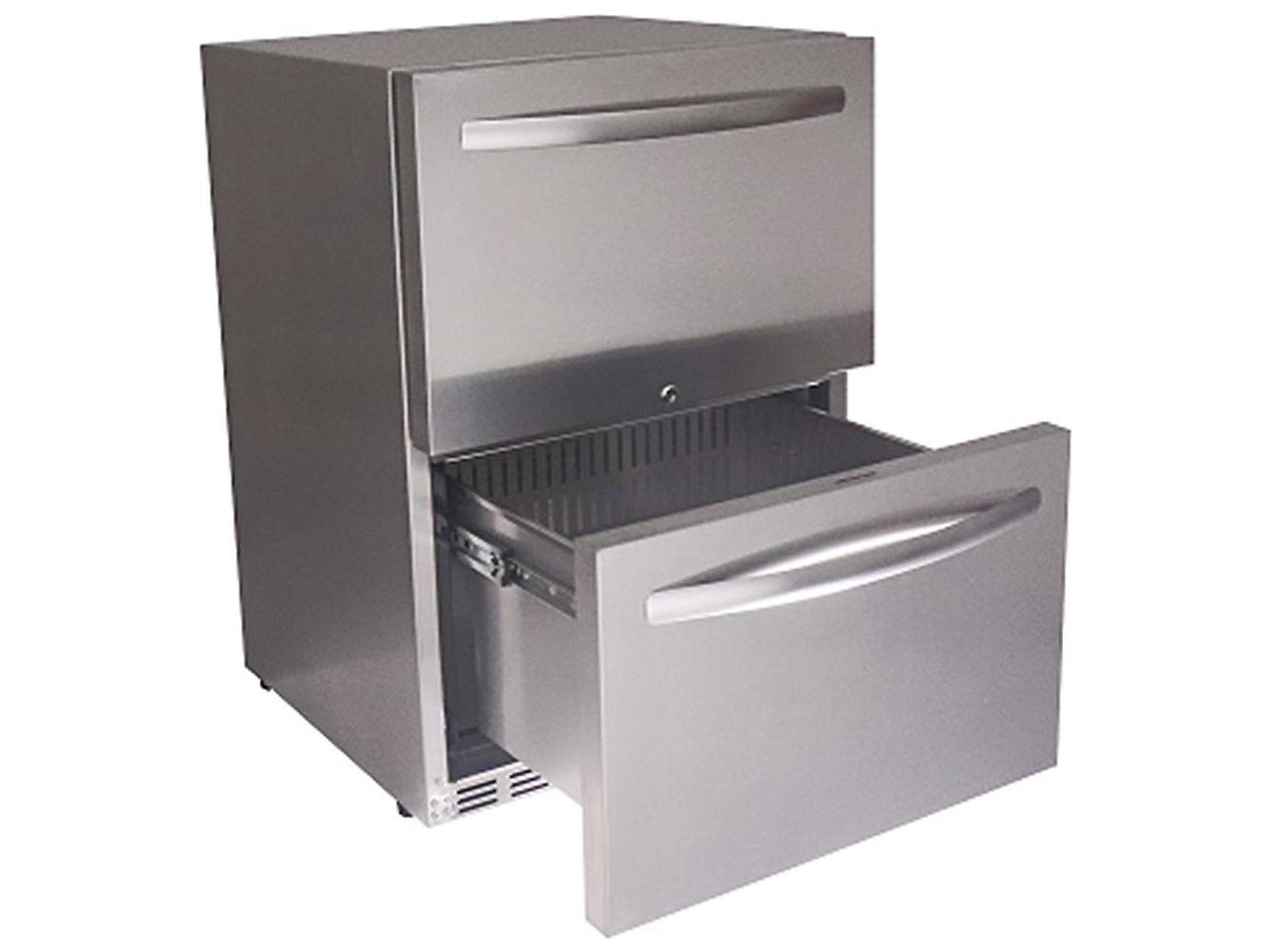 RCS Grills Stainless Two Drawer Refrigerator-UL Rated
