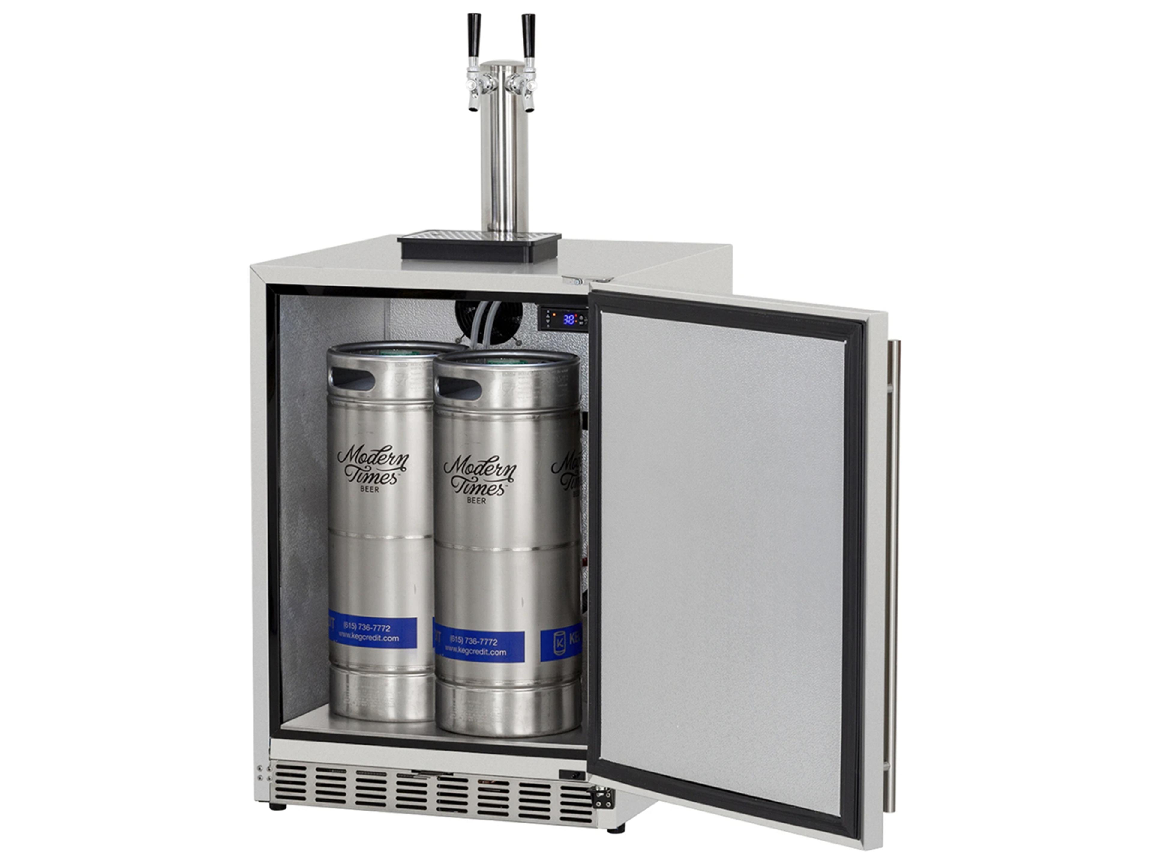 RCS Grills Stainless The Double Tap Outdoor Kegerator