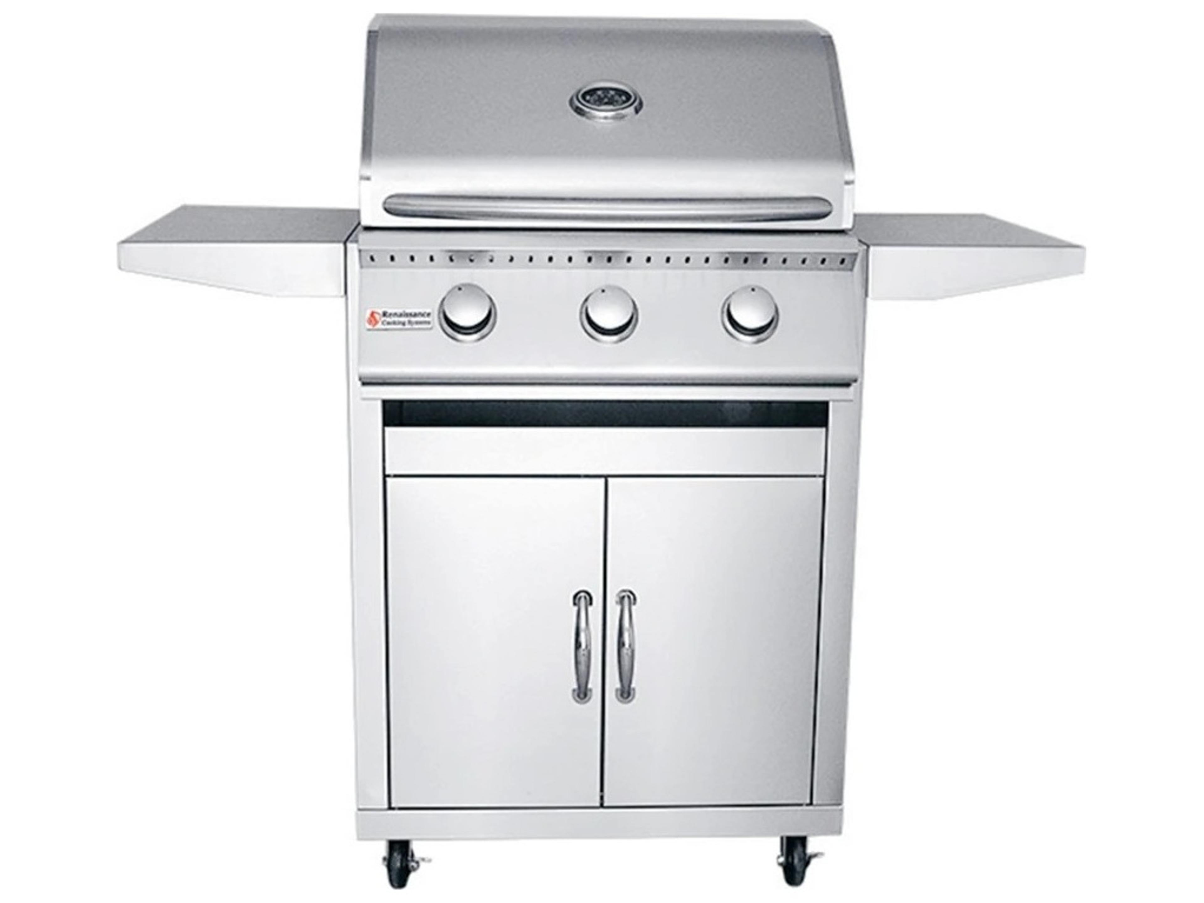 Stainless Steel 26'' Premier Freestanding Grill-LP