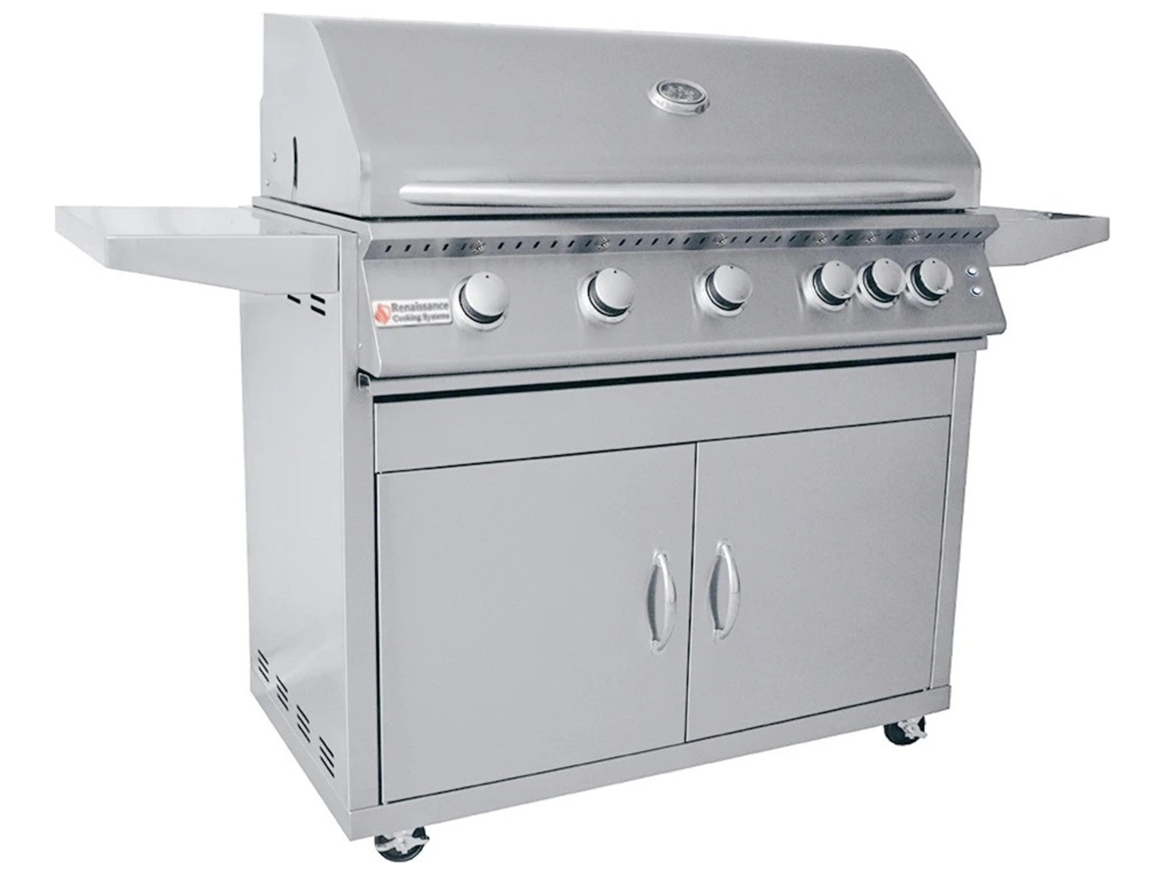 RCS Grills Stainless Steel 40 Premier with Lights Freestanding Grill-NG