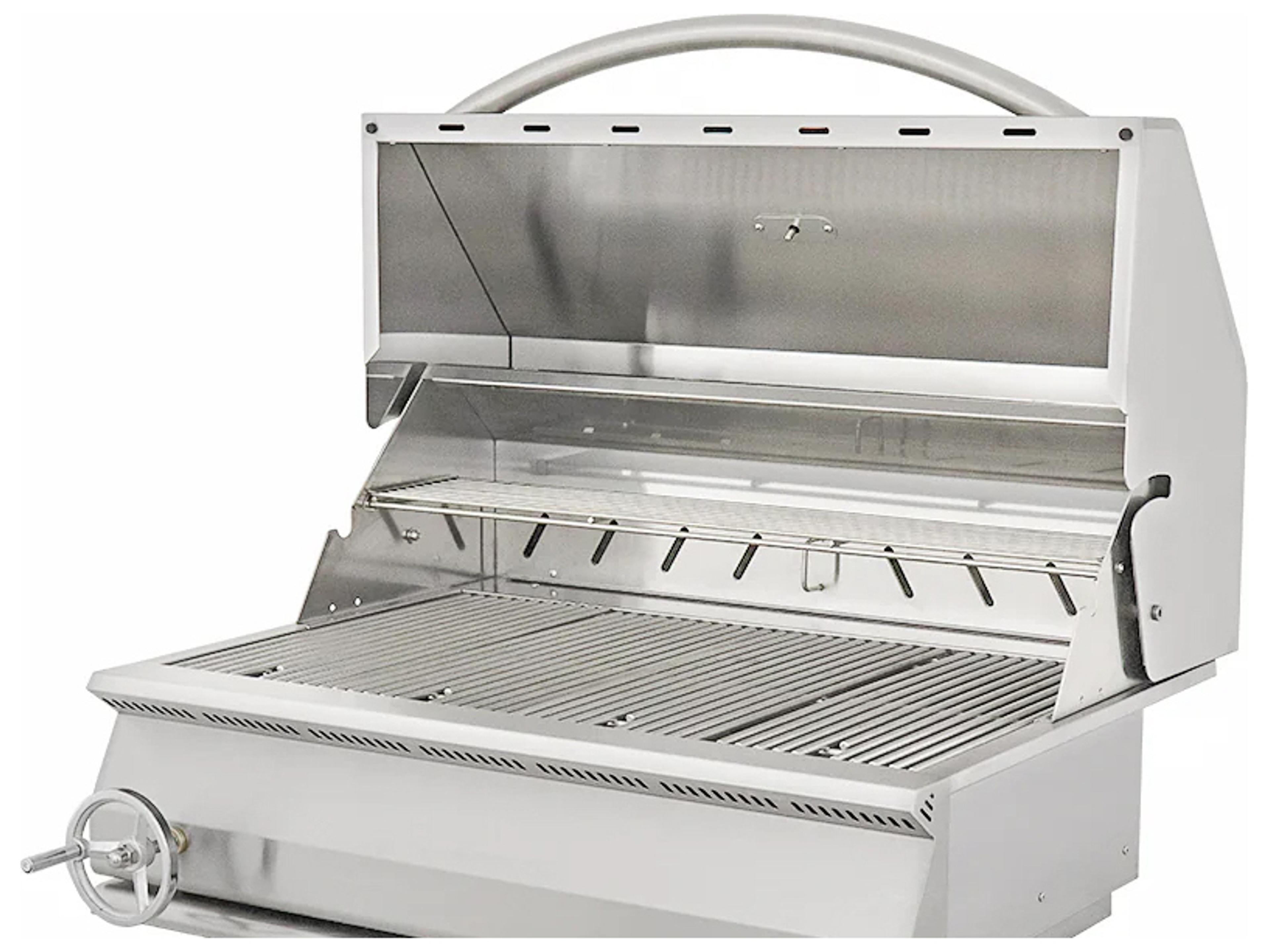 RCS Grills Stainless Steel 32'' Premier Built-In Charcoal Grill