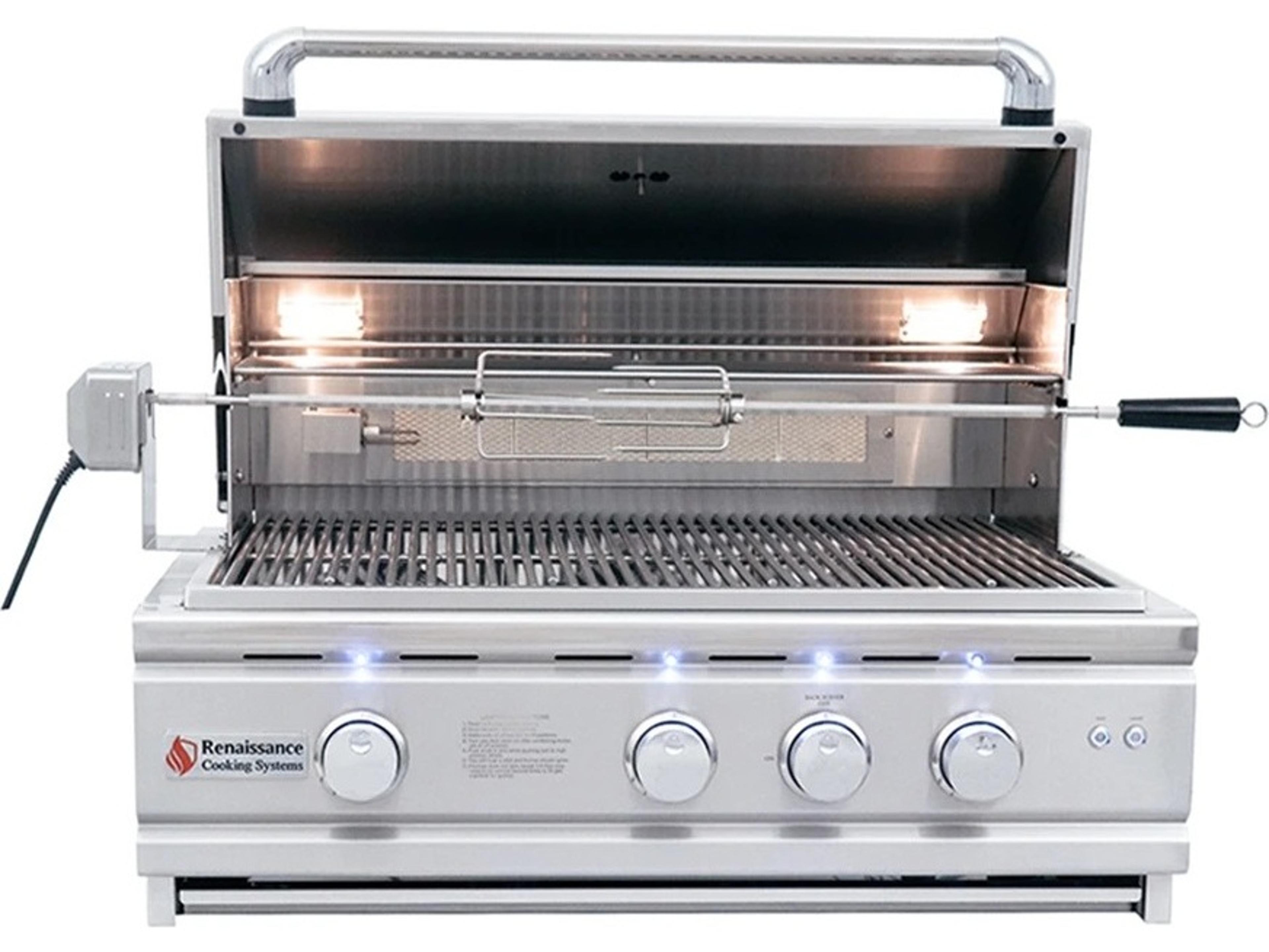 RCS Grills 30in Cutlass Stainless Pro Series Natural Gas Grill with LED Lights