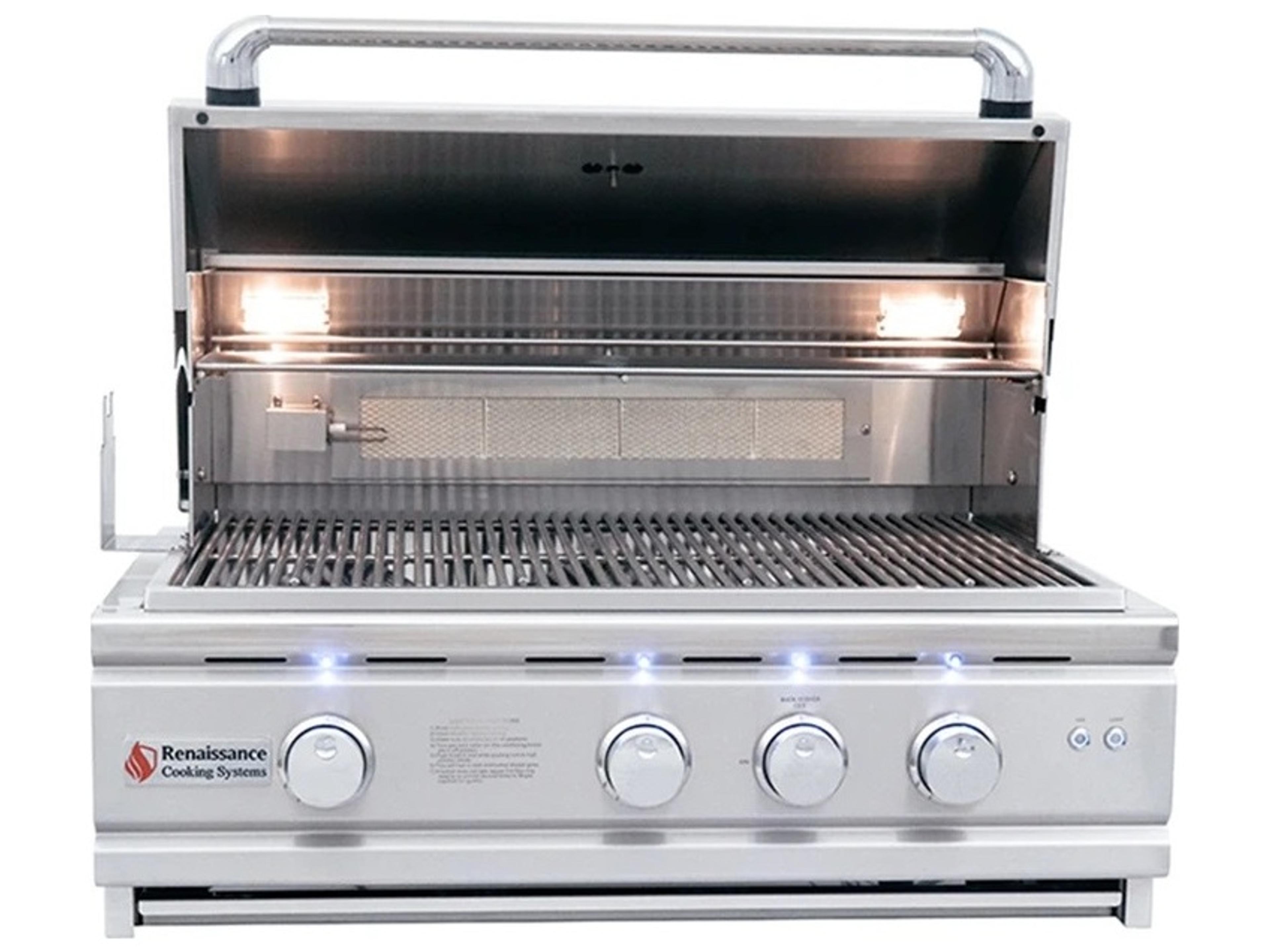 RCS Grills 30in Cutlass Stainless Pro Series Natural Gas Grill with LED Lights